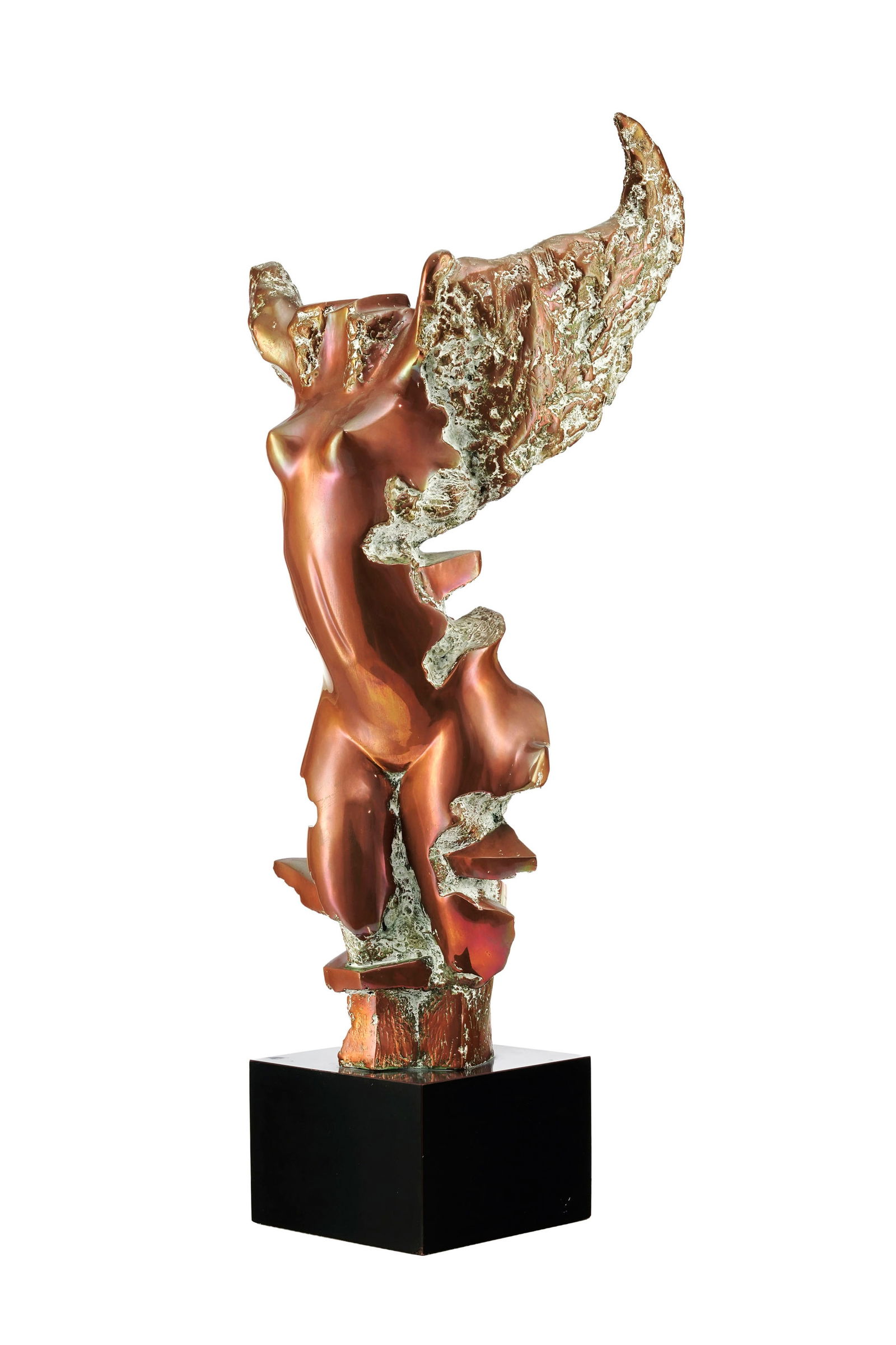 José Guerra (1941-2018), Torse féminin, 1983, sculpture en bronze, signée, datée: José Guerra (1941-2018), Torse féminin, 1983, sculpture en bronze, signée, datée et numérotée "7", h. 99 cm (avec socle)