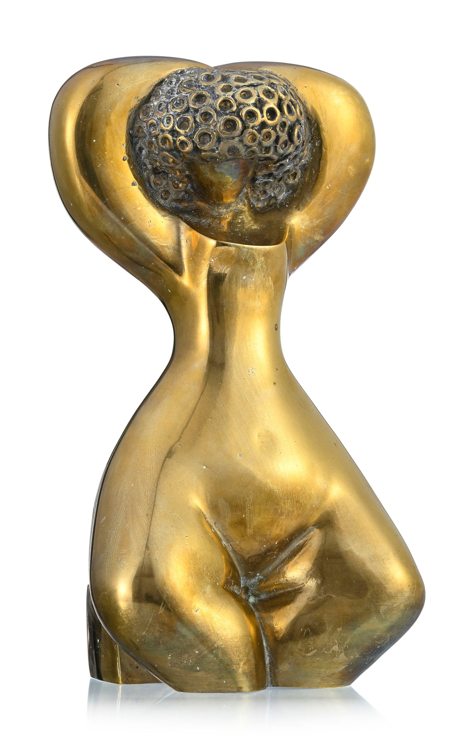 Ilana Gur (1936), "Nude", sculpture en bronze, signée et numérotée 31/100, h. 38 cm: Ilana Gur (1936), "Nude", sculpture en bronze, signée et numérotée 31/100, h. 38 cm 
