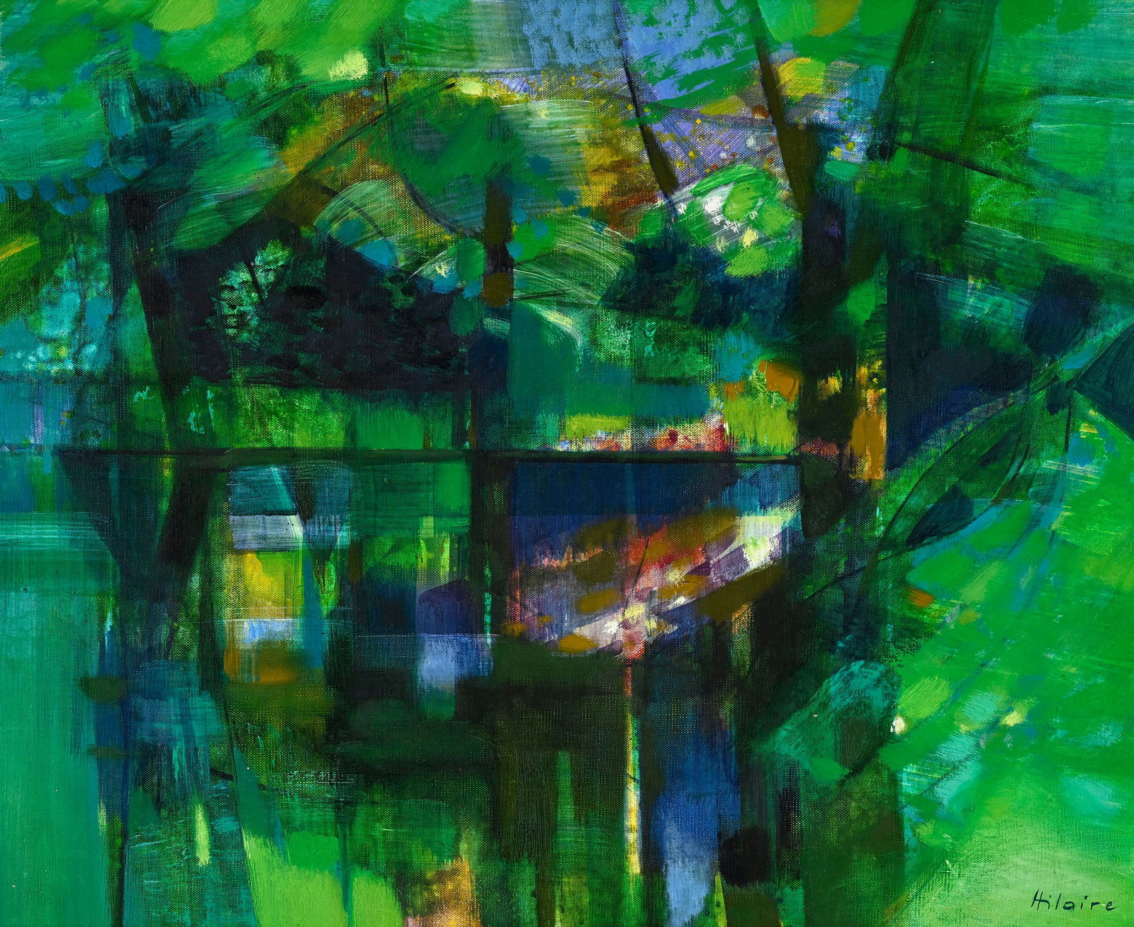 Camille Hilaire (1916-2004), Paysage, huile sur toile, signée, 50,5x61 cm: Camille Hilaire (1916-2004), Paysage, huile sur toile, signée, 50,5x61 cm