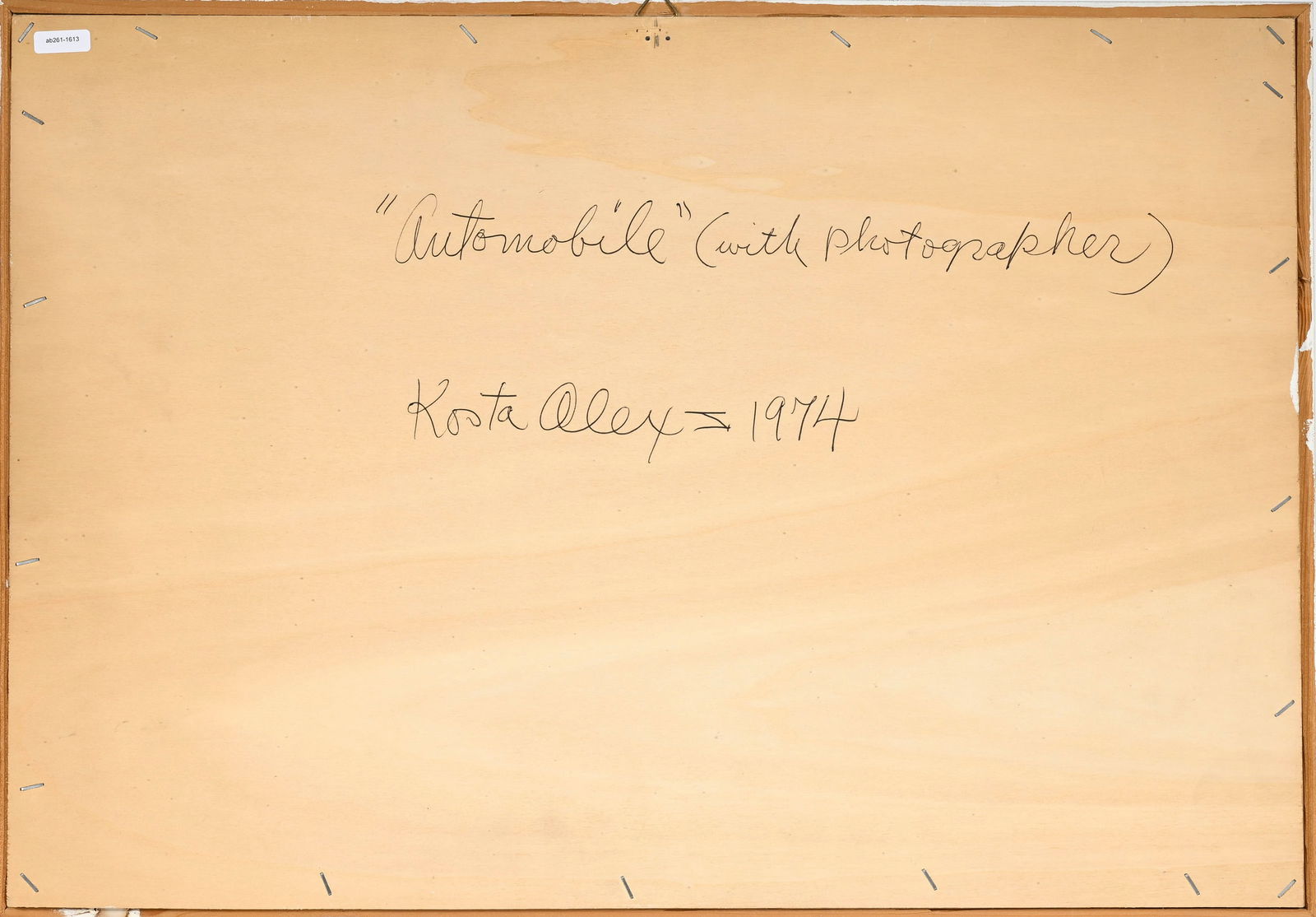 Alex Kosta (1925-2005), "Automobile (with photographer)", 1974, découpage et collage en relief  - 5
