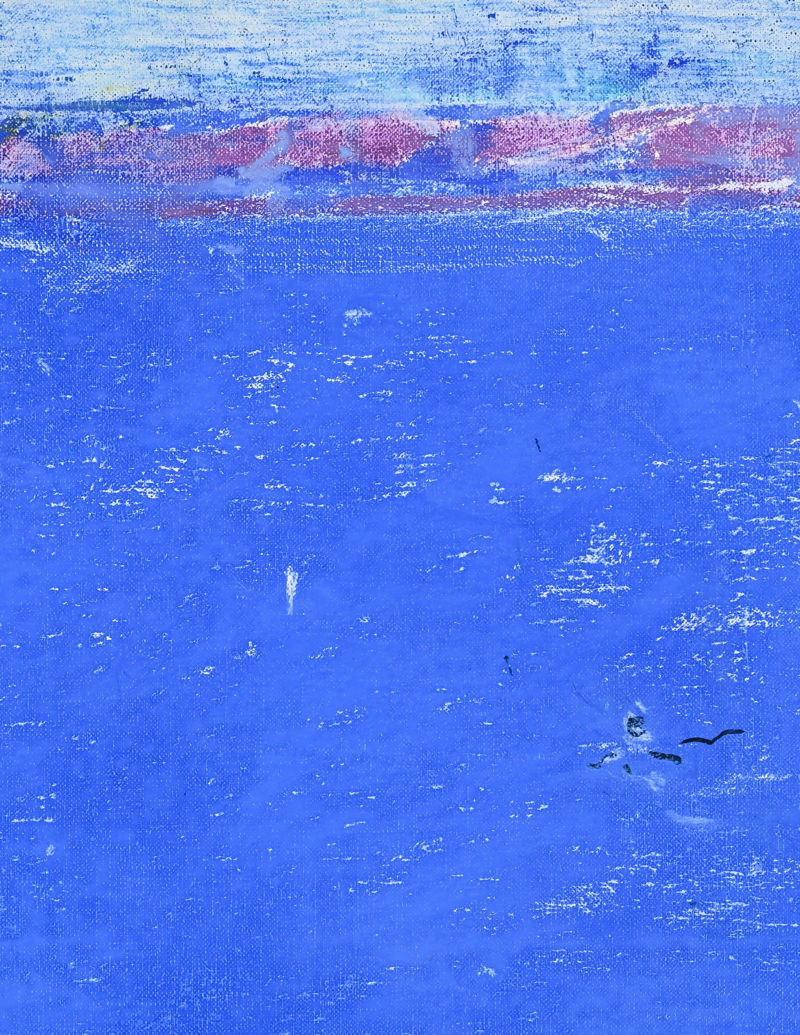 Pierre Lesieur (1922-2011), Paysage marin animé et Paysage marin, 2008, huile sur toile et past - 7