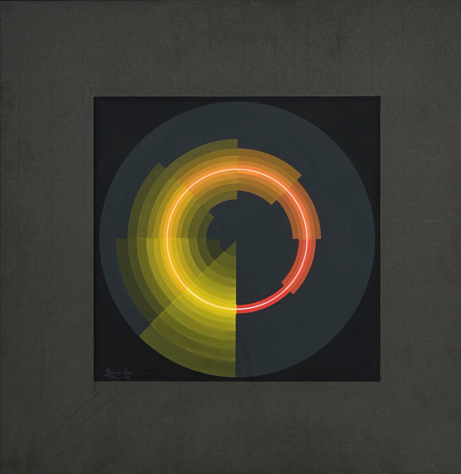 Horacio Garcia Rossi (1929-2012), Composition, 1996, paire de gouaches sur carton, signées, dat - 2