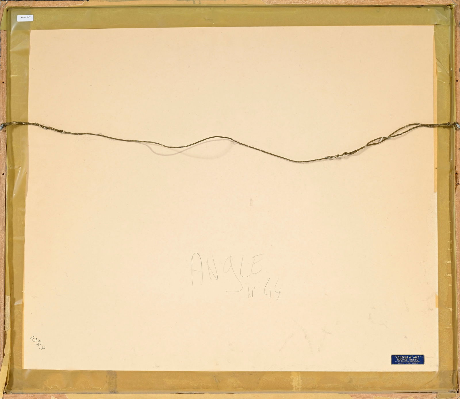 Alain le Yaouanc (1940), "Angle no. 44", 1972, technique mixte et collage sur papier, signée et - 6