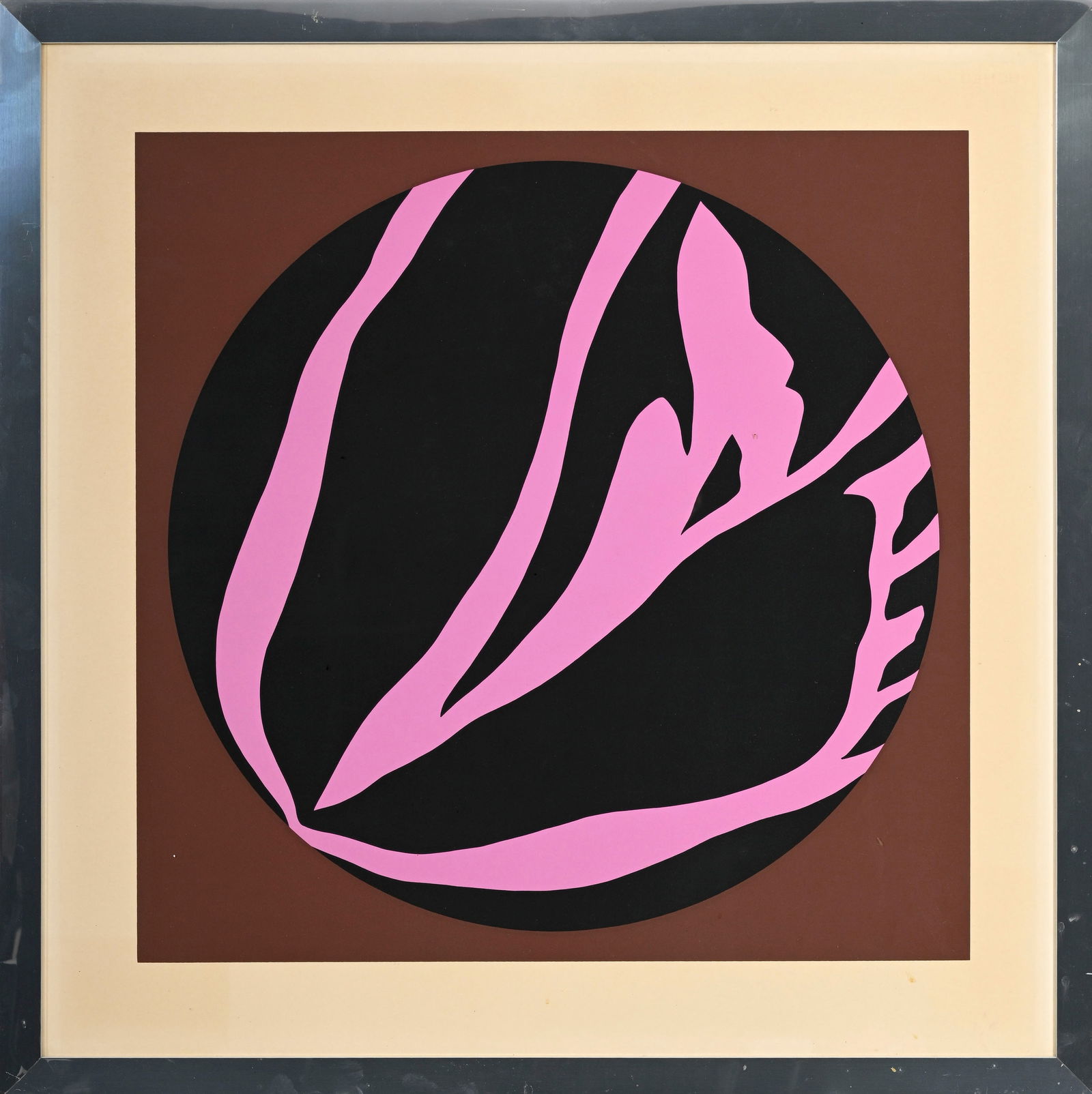 Jack Youngerman (1926-2020), Untitled (Pink and Brown), 1974, sérigraphie couleurs, 65x64,5 cm - 2