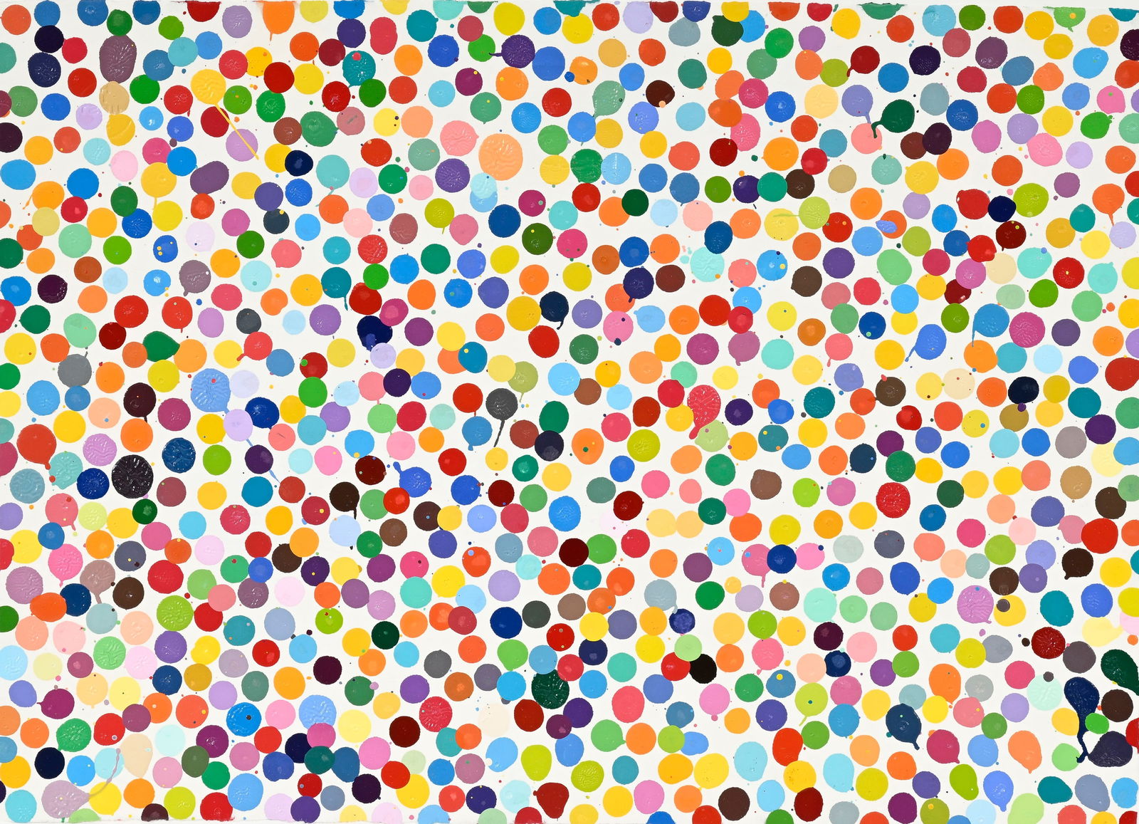 Damien Hirst (1965), "Currency. Snakes sing and crawl into them", 2016, émail sur papier artisa (1 of 5)