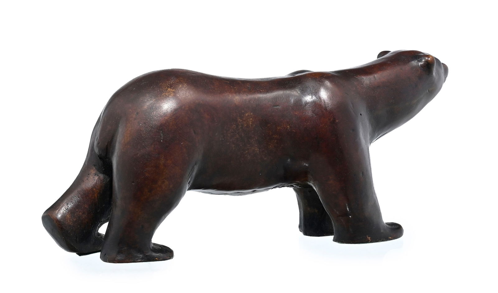 Véronique Olivier (1955), "Couple polaire", 2009, 2 sculptures d'ours en bronze, signées e - 4