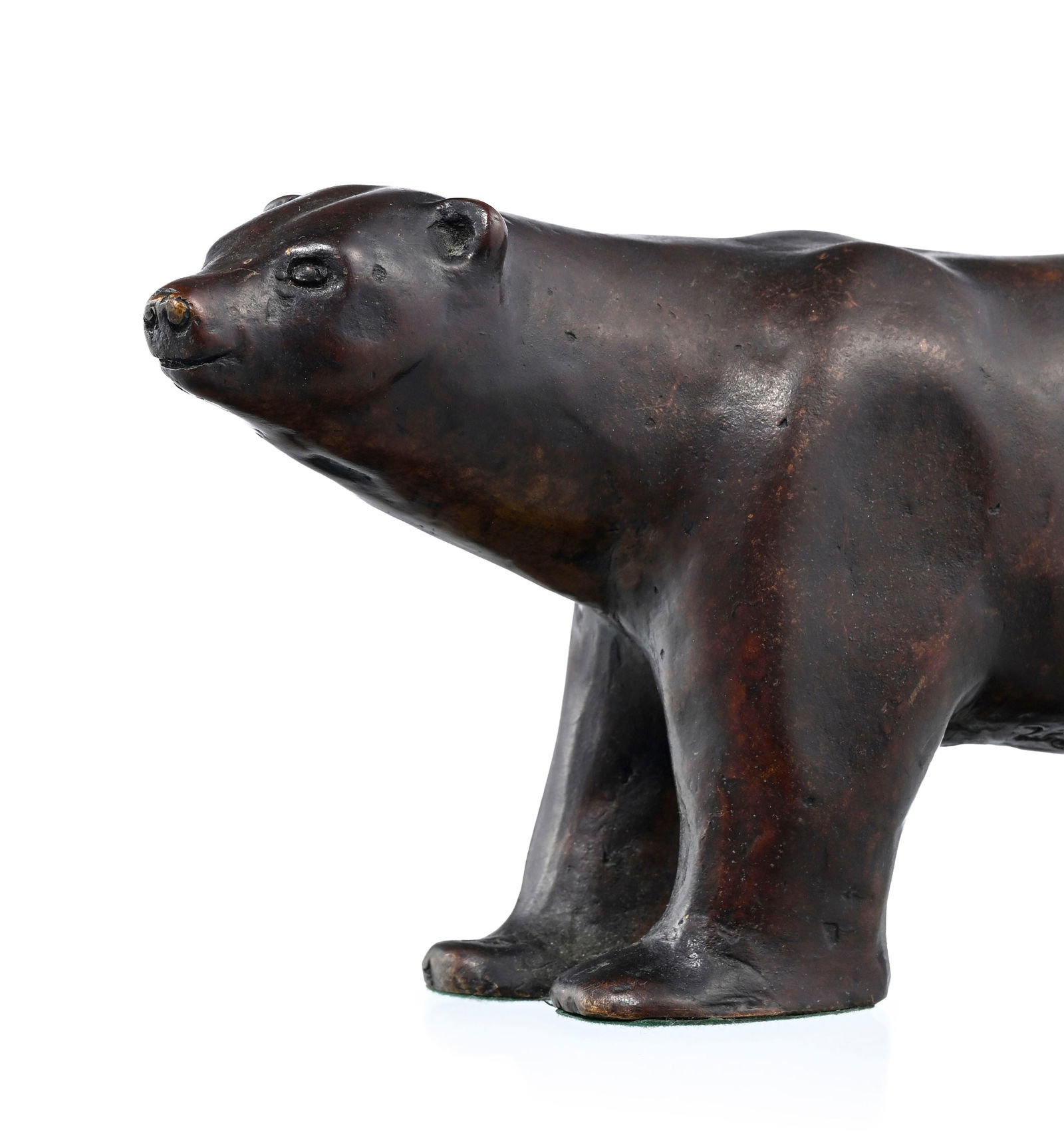 Véronique Olivier (1955), "Couple polaire", 2009, 2 sculptures d'ours en bronze, signées e - 5