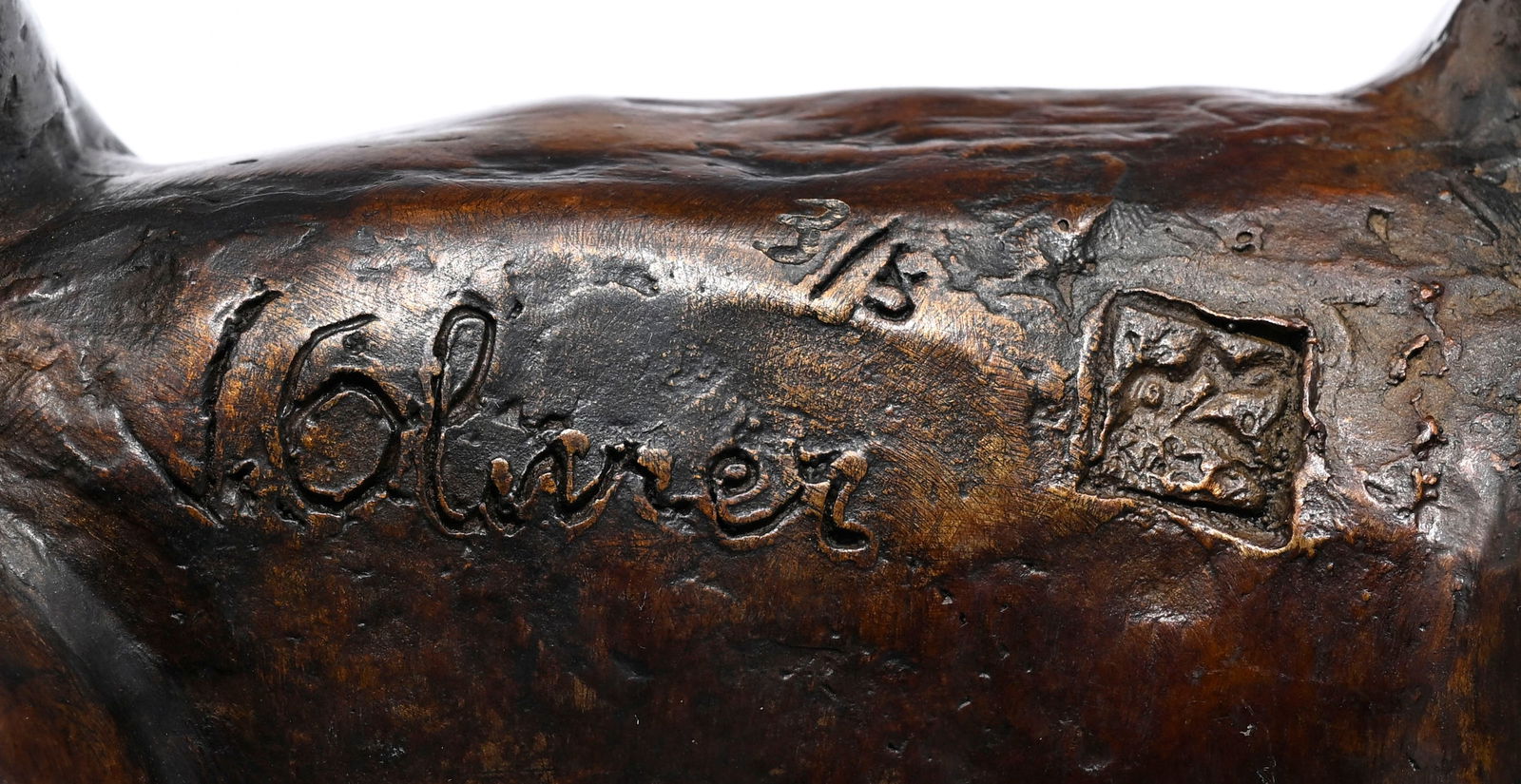 Véronique Olivier (1955), "Couple polaire", 2009, 2 sculptures d'ours en bronze, signées e - 6