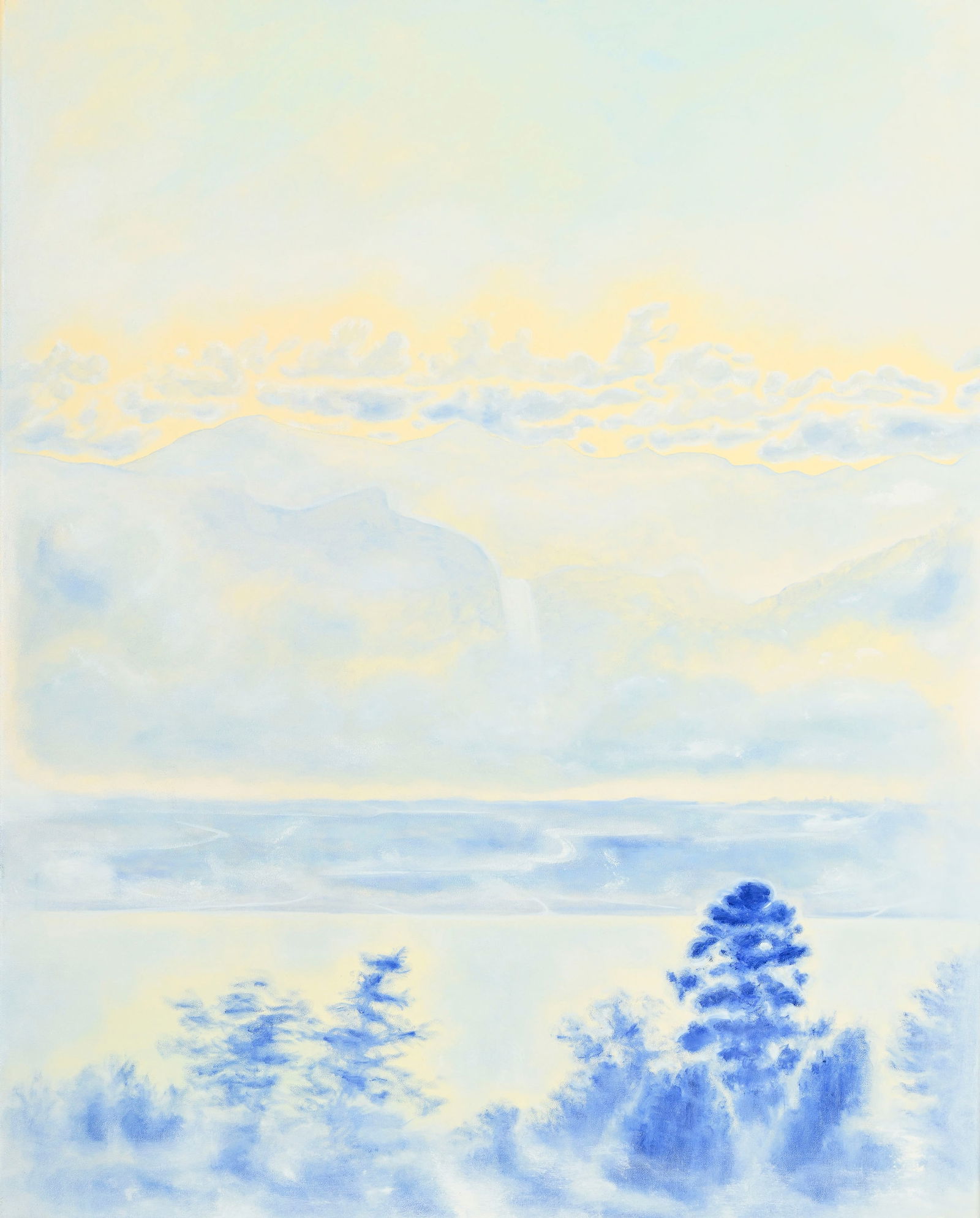 Eric Eriston Winarto (1980), "Jura (der Traum)", 2024, huile sur toile, signée, contresigné: Eric Eriston Winarto (1980), "Jura (der Traum)", 2024, huile sur toile, signée, contresignée, datée et titrée au verso, 100x80 cm 