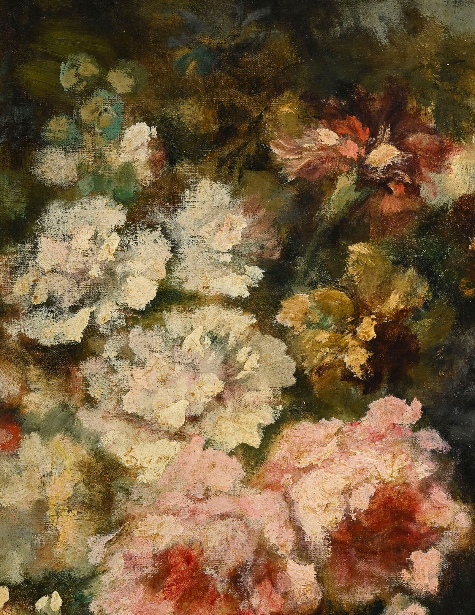 Narcisse Virgile Diaz de la Pena (1807-1876), Bouquet de fleurs, huile sur toile, signée (trace - 3
