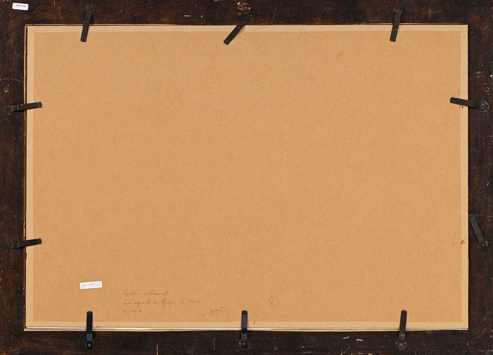 Gustave Guillaumet (1840-1887), Scène agricole en Afrique du Nord, fusain sur papier, signé - 5