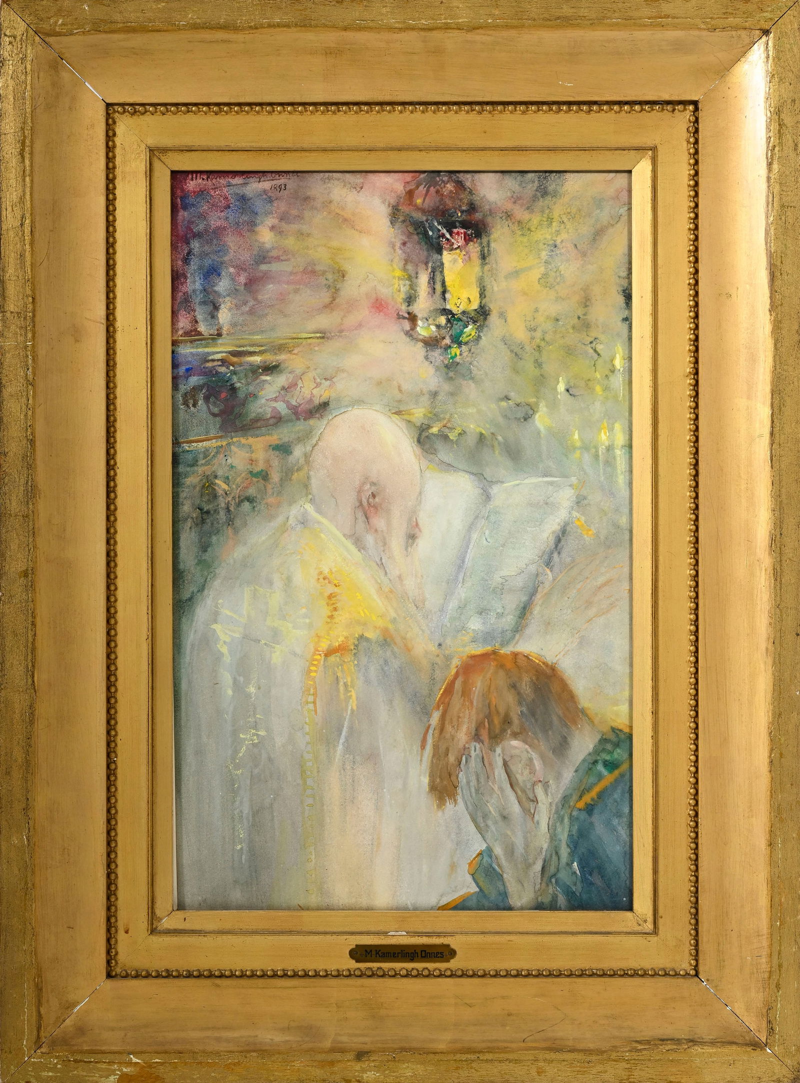 Menso Kamerlingh Onnes (1860-1925), "Consolation", 1893, aquarelle et tempera sur papier, signé - 2