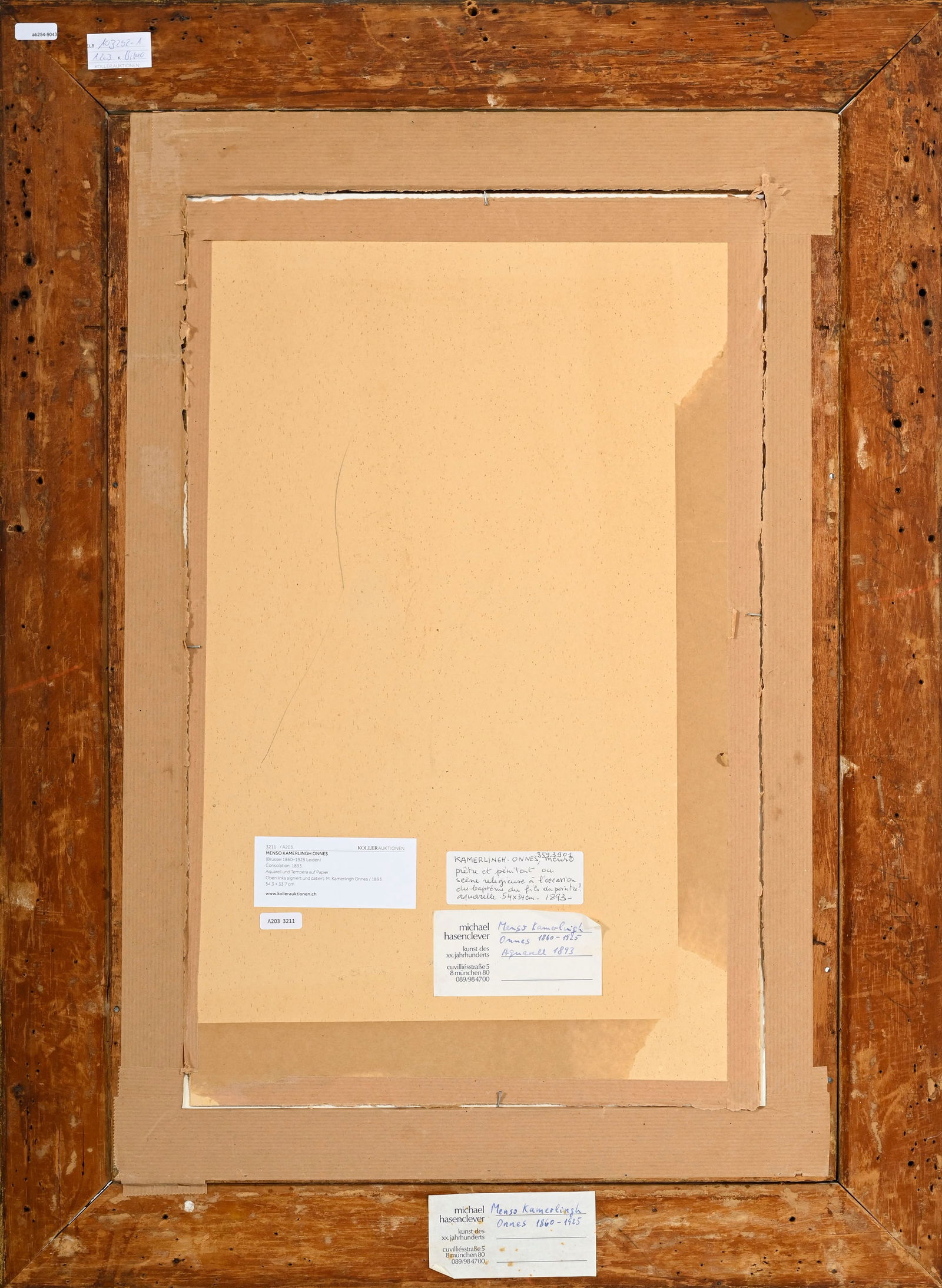 Menso Kamerlingh Onnes (1860-1925), "Consolation", 1893, aquarelle et tempera sur papier, signé - 5