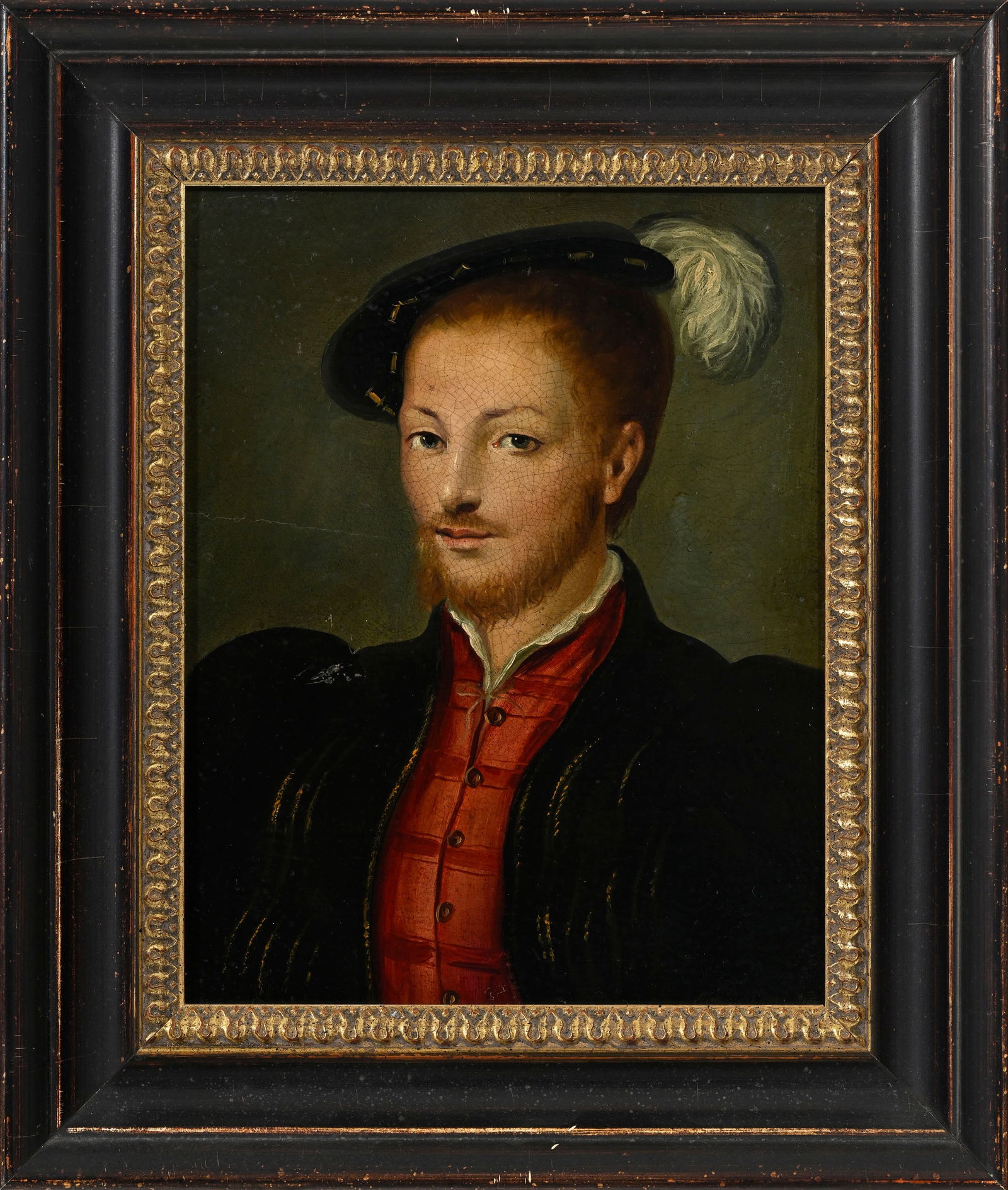 Corneille de Lyon (1500/10-1575), copie d'après, Portraits d'un aristocrate et de Gabrielle de  - 4