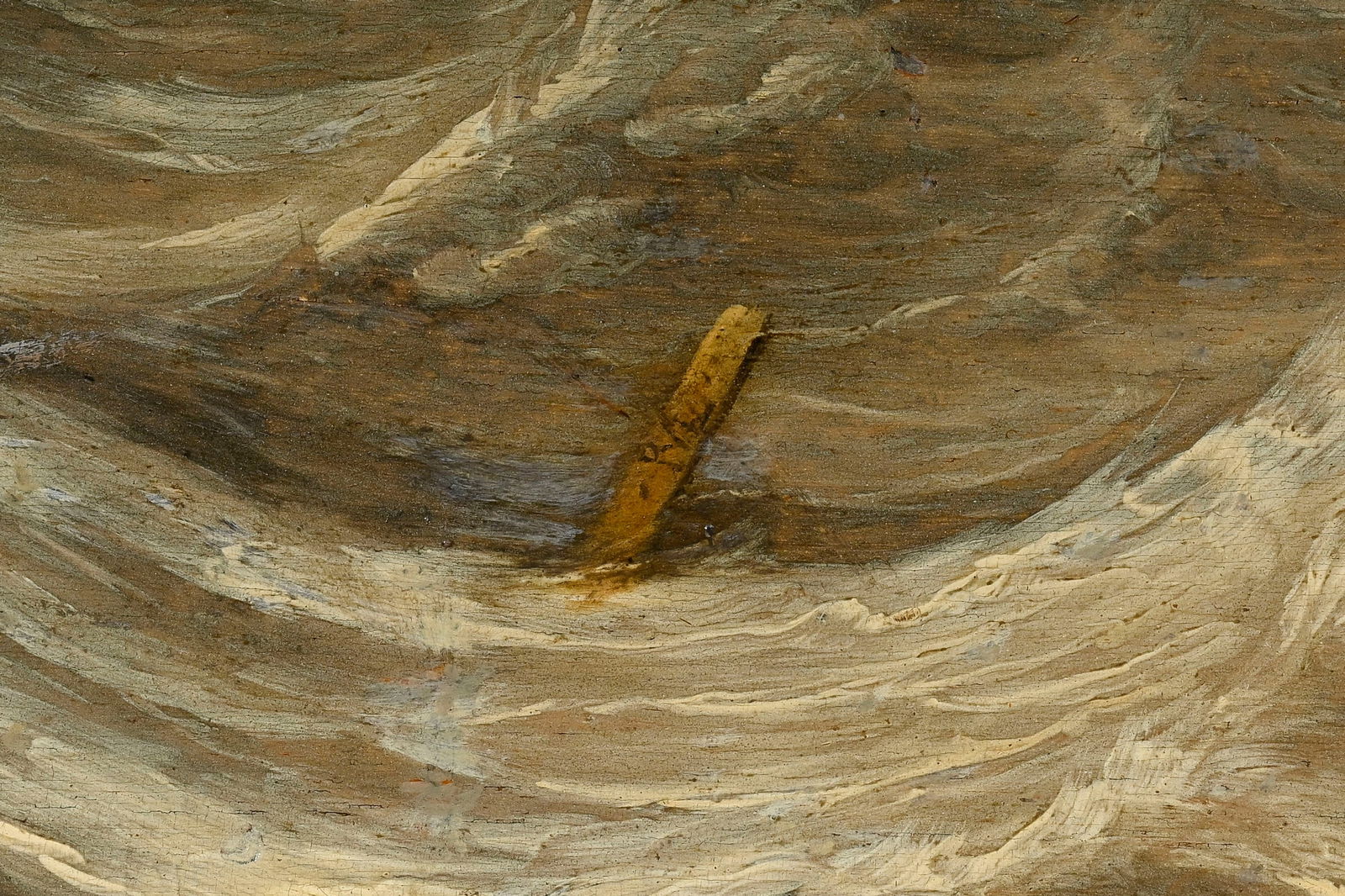 Pieter I Mulier (1615-1670), "Trois-mâts et autres navires naviguant dans des eaux agitées - 4