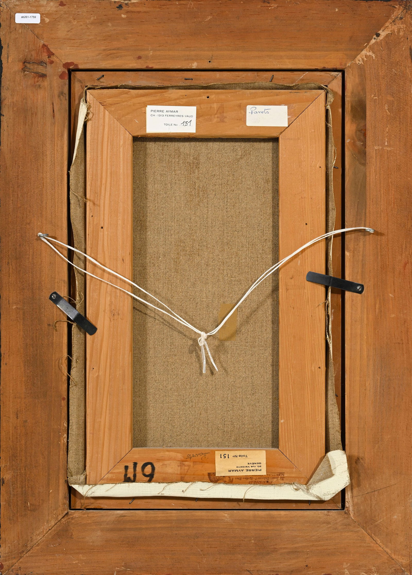 Pierre Louis Aymar (1926-2004), "Pavots", 1963, huile sur toile, signée et datée, 41,5x24, - 5