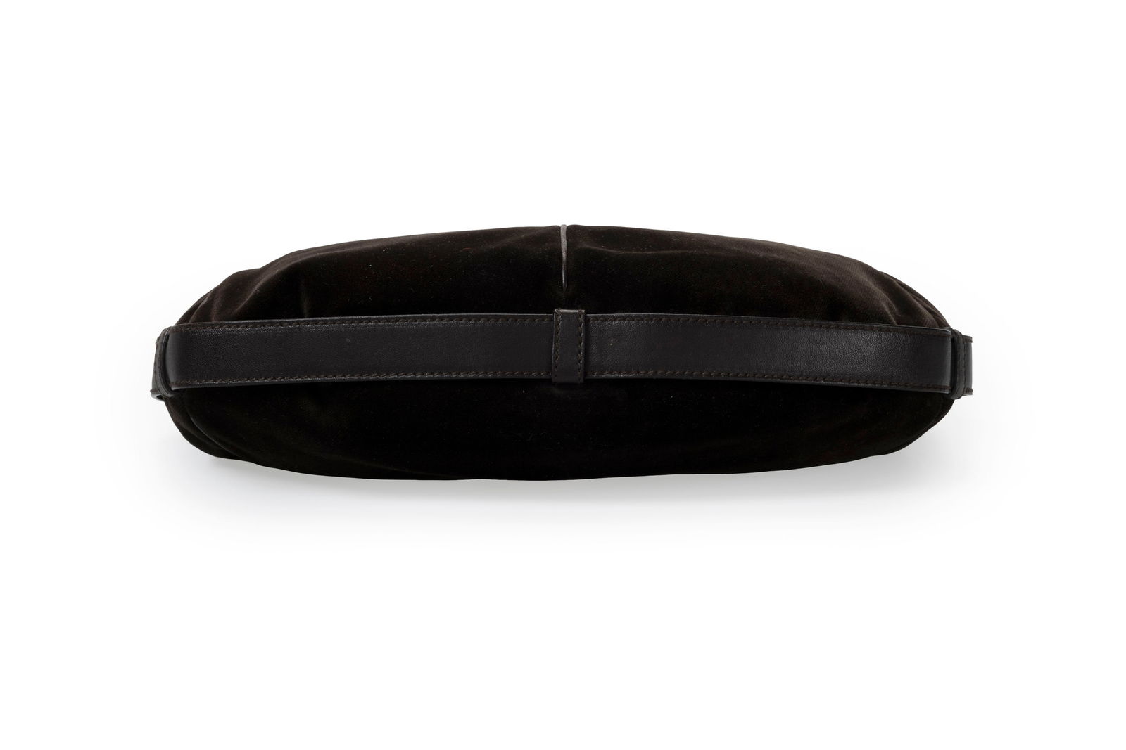 Yves Saint Laurent, sac Mombasa en velours marron foncé de Tom Ford, poignée en corne, c&# - 5