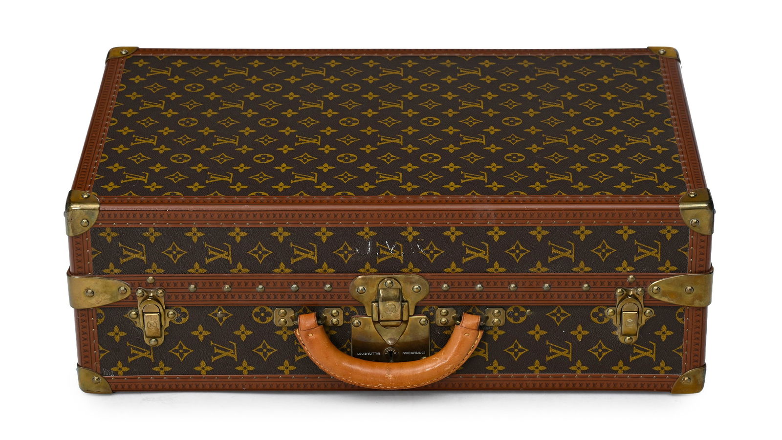 Louis Vuitton, valise Jumelle 60 en toile enduite Monogram, cornières en lozine, équerres  (1 of 5)