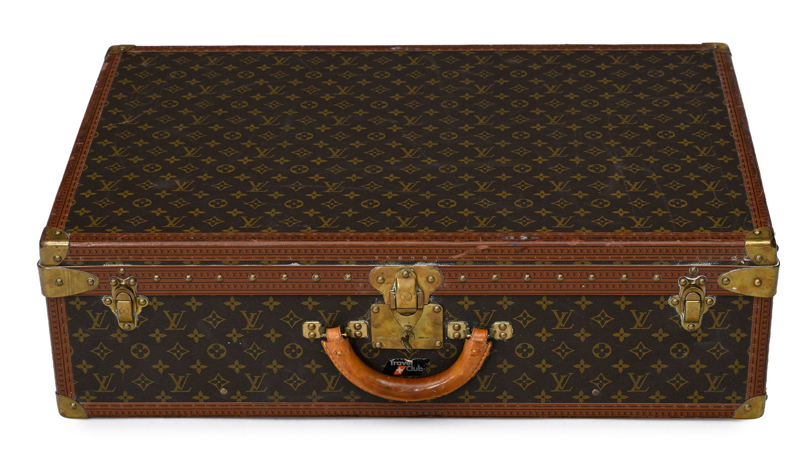 Louis Vuitton, valise Alzer 75 en toile enduite Monogram, châssis indépendant à l'int (1 of 6)