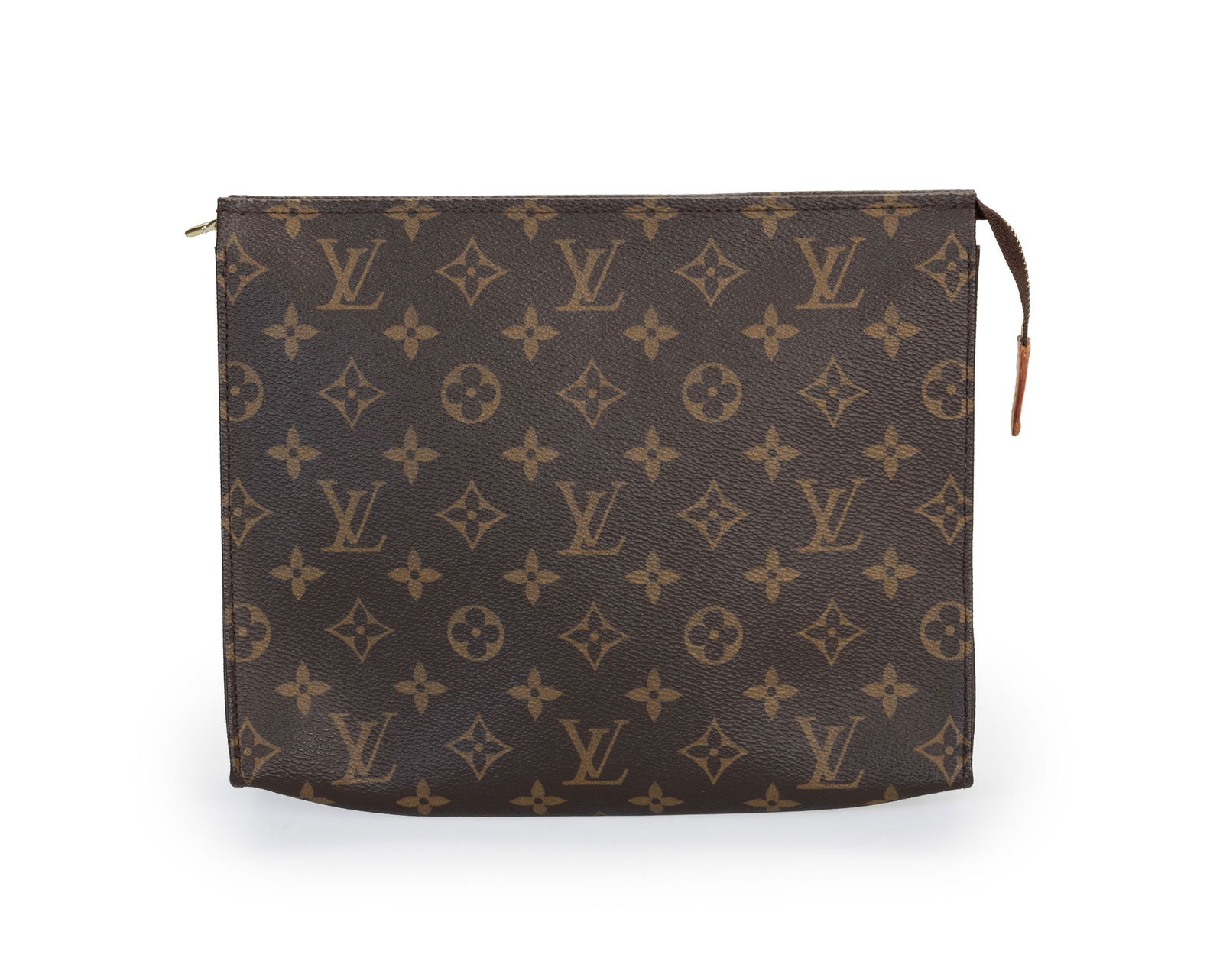 Louis Vuitton, trousse en toile enduite Monogram, intérieur beige en similcuir, 19x24 cm (1 of 3)