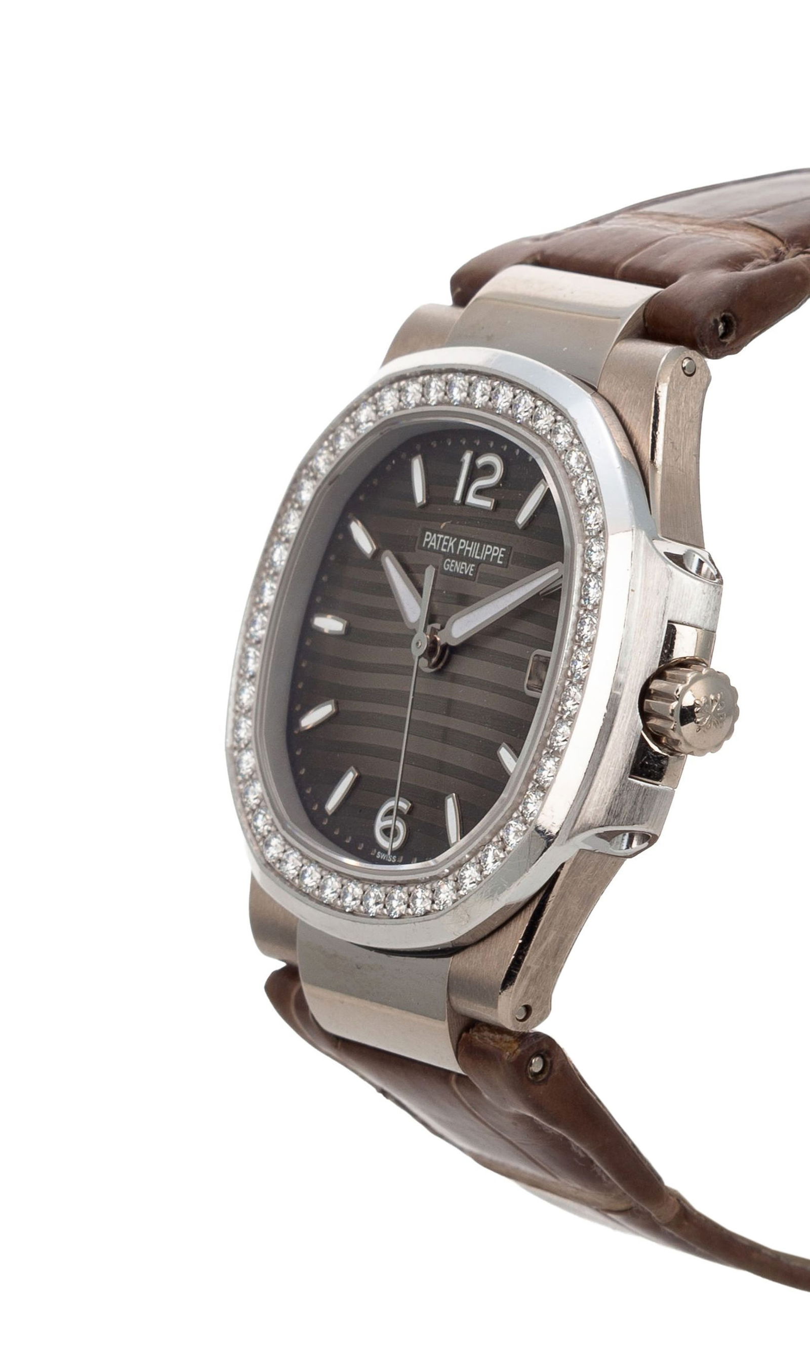 Patek Philippe, Nautilus, réf. 7010G-012, montre en or gris 750 sertie de diamants, circa 2015  - 2