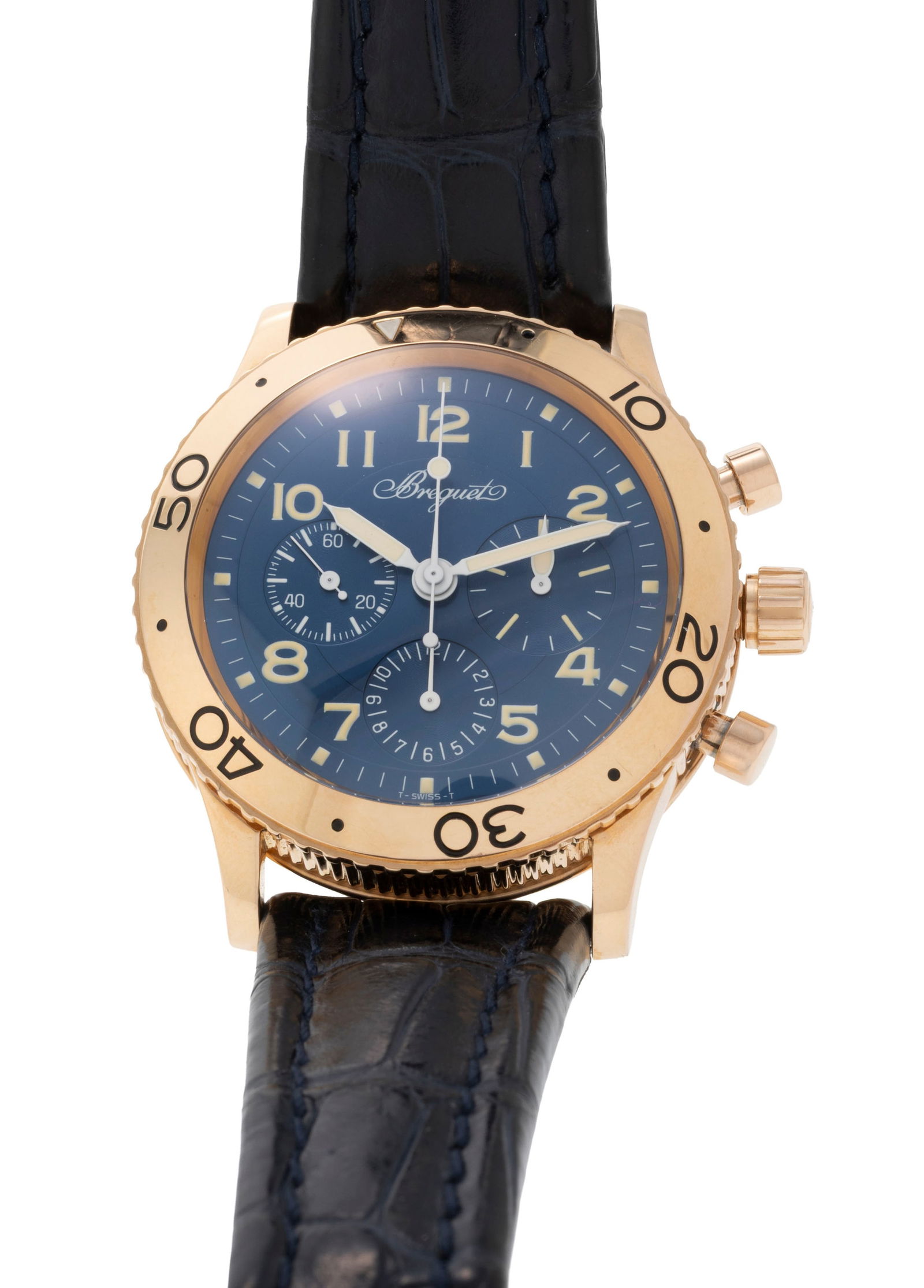 Breguet, Type XX Aeronavale, réf. 3800, montre chronographe en or rose 750 Mouvement: cal. 58 - 2
