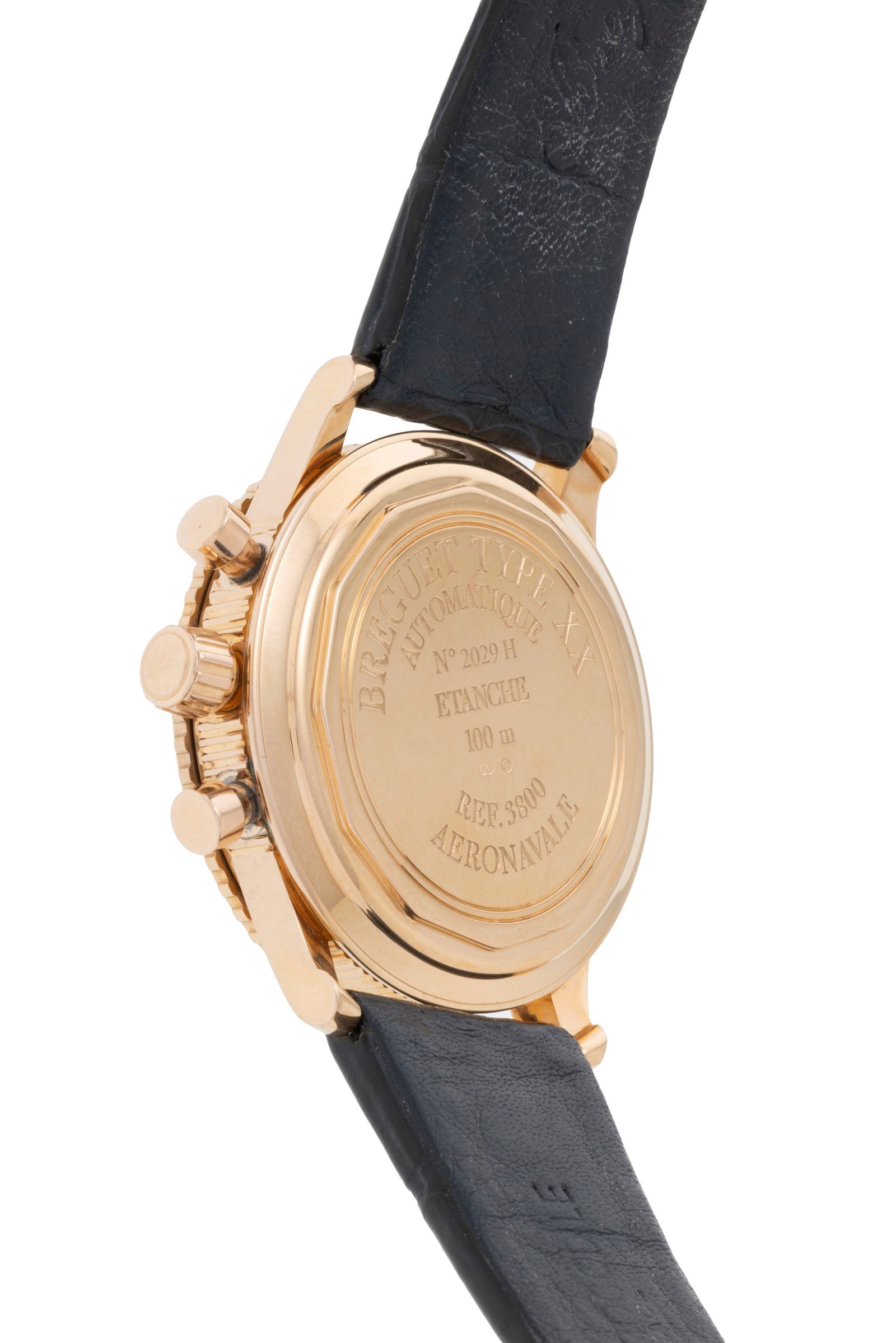 Breguet, Type XX Aeronavale, réf. 3800, montre chronographe en or rose 750 Mouvement: cal. 58 - 4