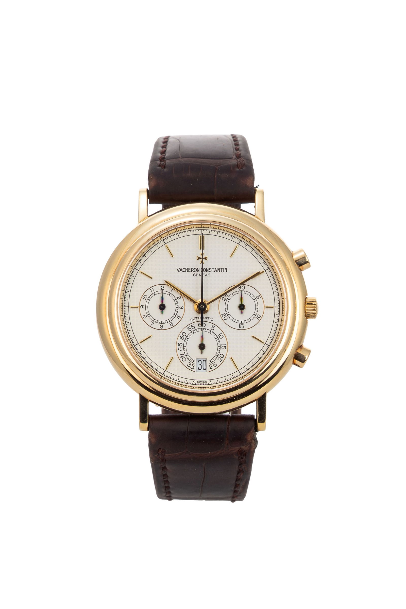 Vacheron Constantin, réf. 49003/000J-3, montre chronographe en or 750, circa 1993 Mouvement:  (1 of 4)