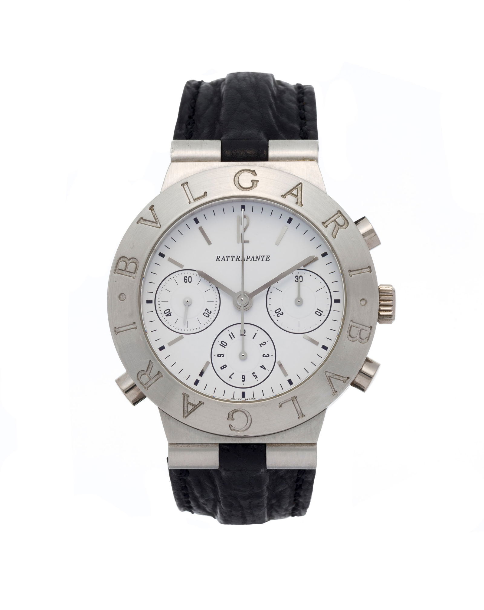 Bulgari, Diagono, réf. CH 40 PL, montre chronographe à rattrapante en platine Mouvement: (1 of 4)