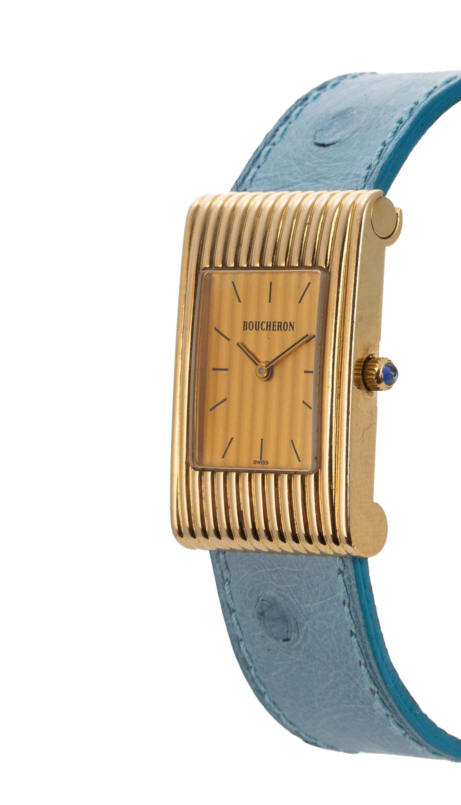 Boucheron, Reflet, montre en or 750, années 1980-90 Mouvement: cal. ETA 976.001, quartz, 6 ru - 2