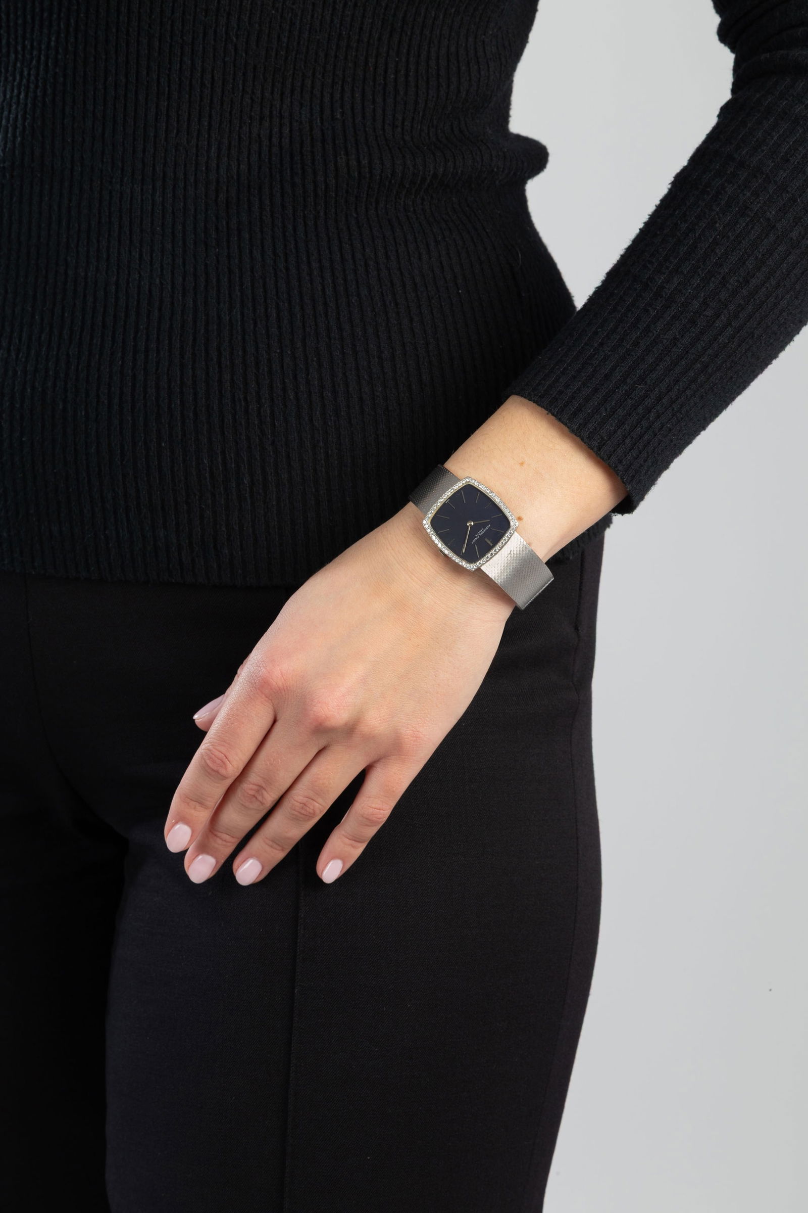 Audemars Piguet, montre-bracelet en or gris 750 sertie de diamants, années 1970 Mouvement: ca - 4