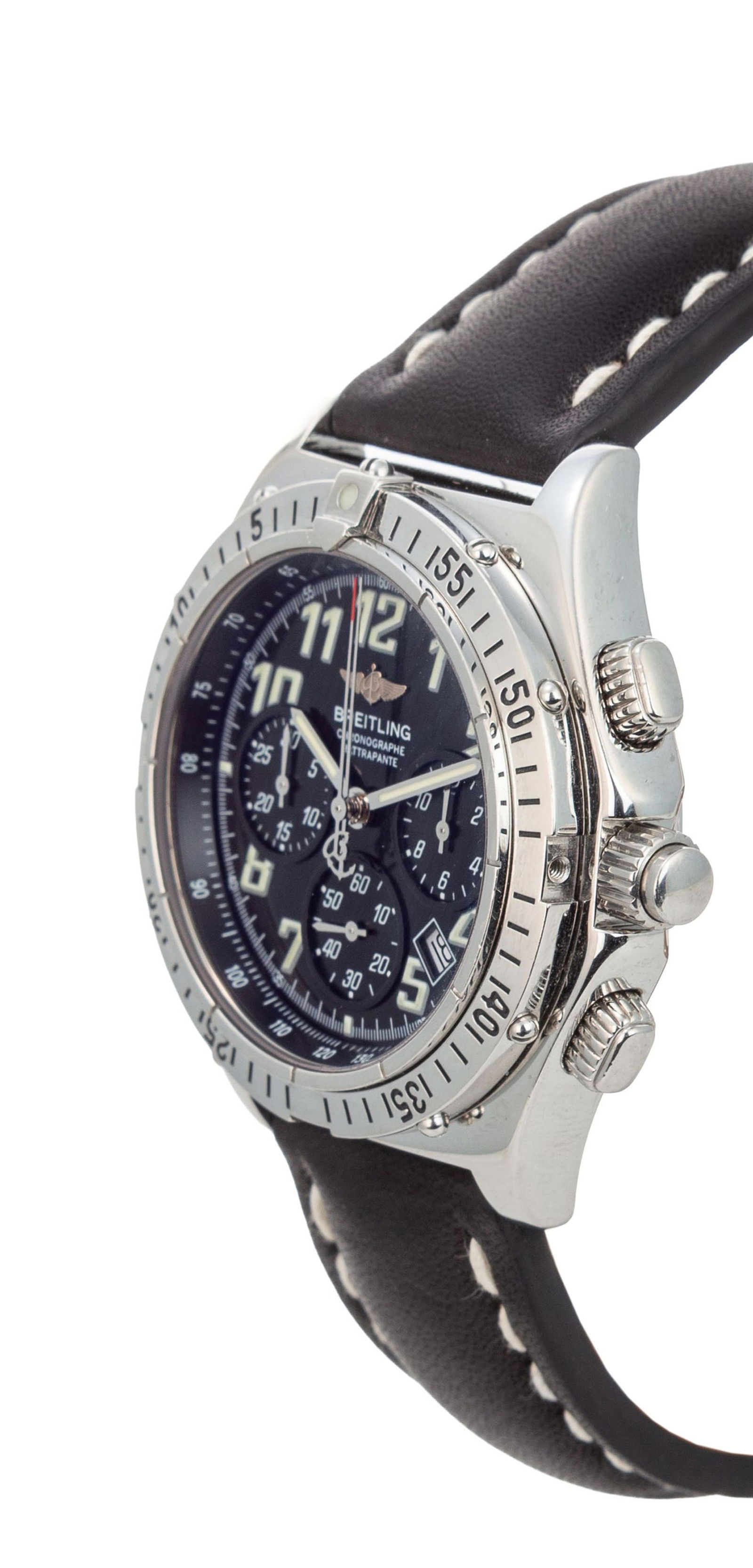Breitling, Chronoracer Rattrapante, réf. A69048, montre chronographe à rattrapante en acie - 2