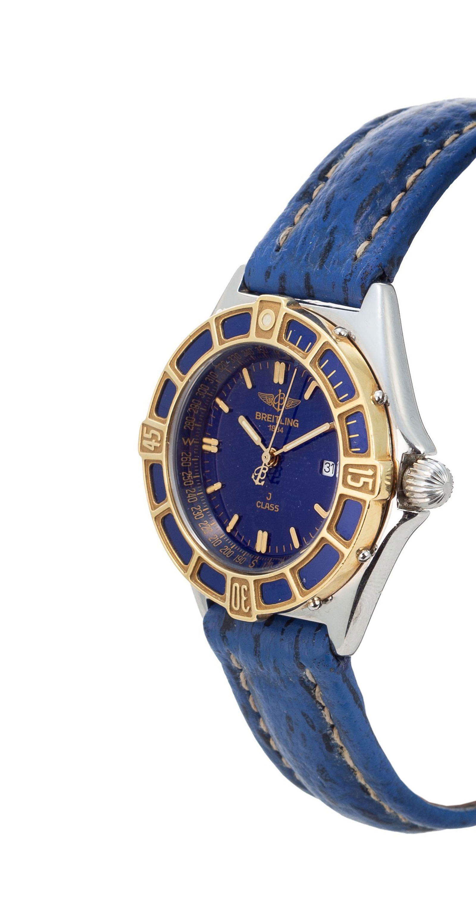 Breitling, J Class, réf. D52064, montre en acier et or, années 1990 Mouvement: cal. ETA  - 2