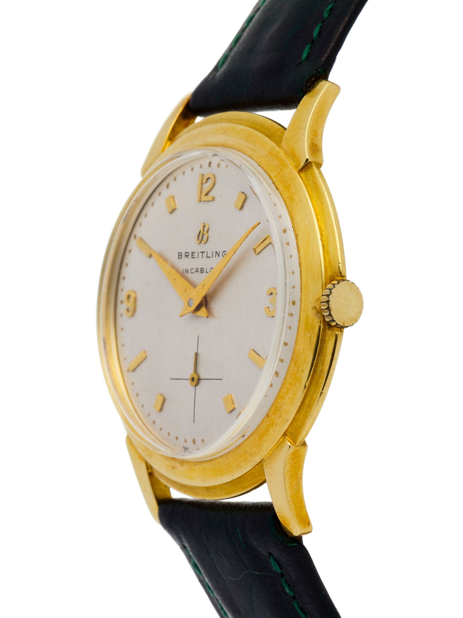 Breitling, réf. 1216-19, montre petite seconde en or 750, années 1950-60 Mouvement: m - 2