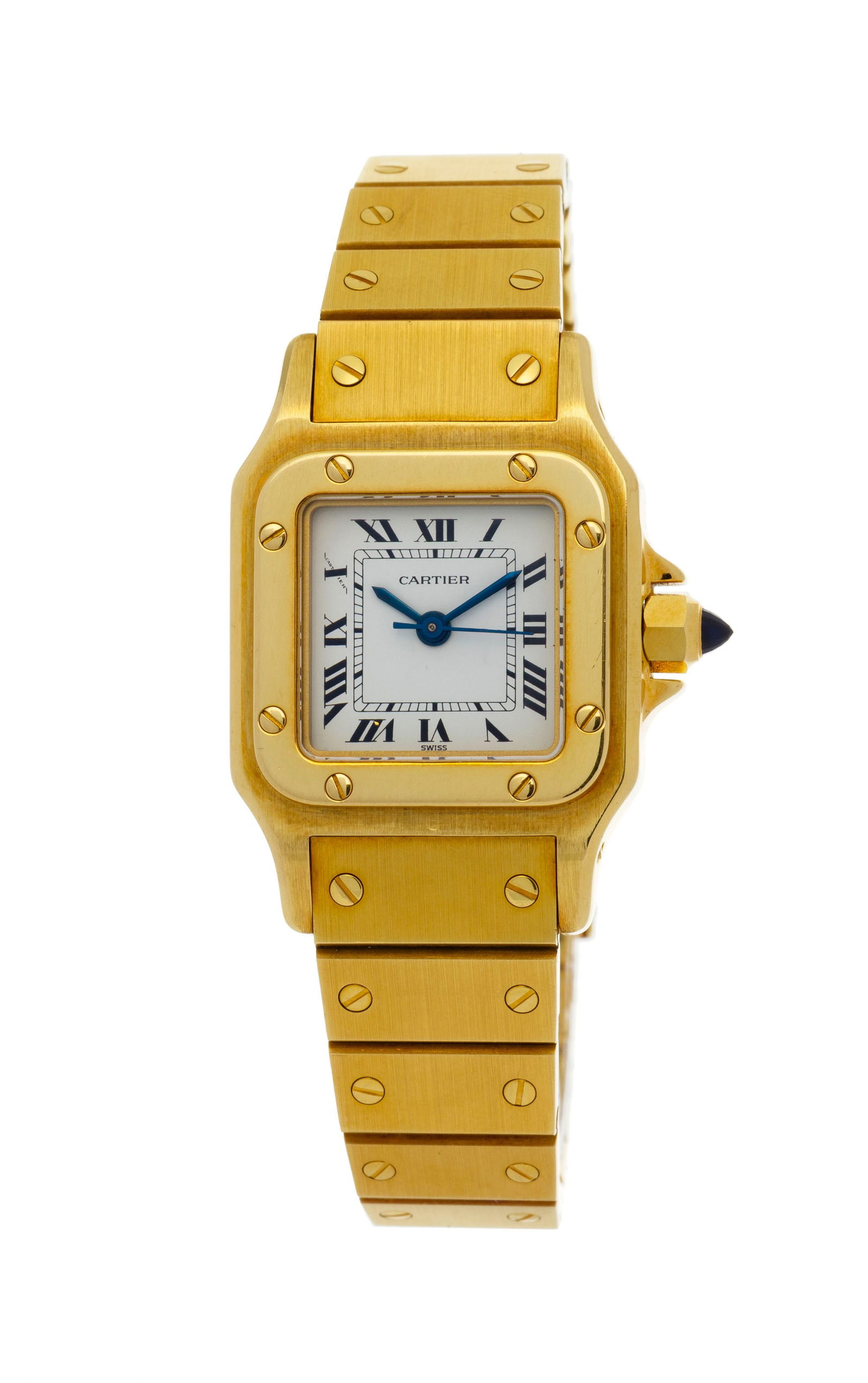 Cartier, Santos, réf. 0901, montre-bracelet en or 750 Mouvement: cal. ETA 2670, automatique,  (1 of 4)