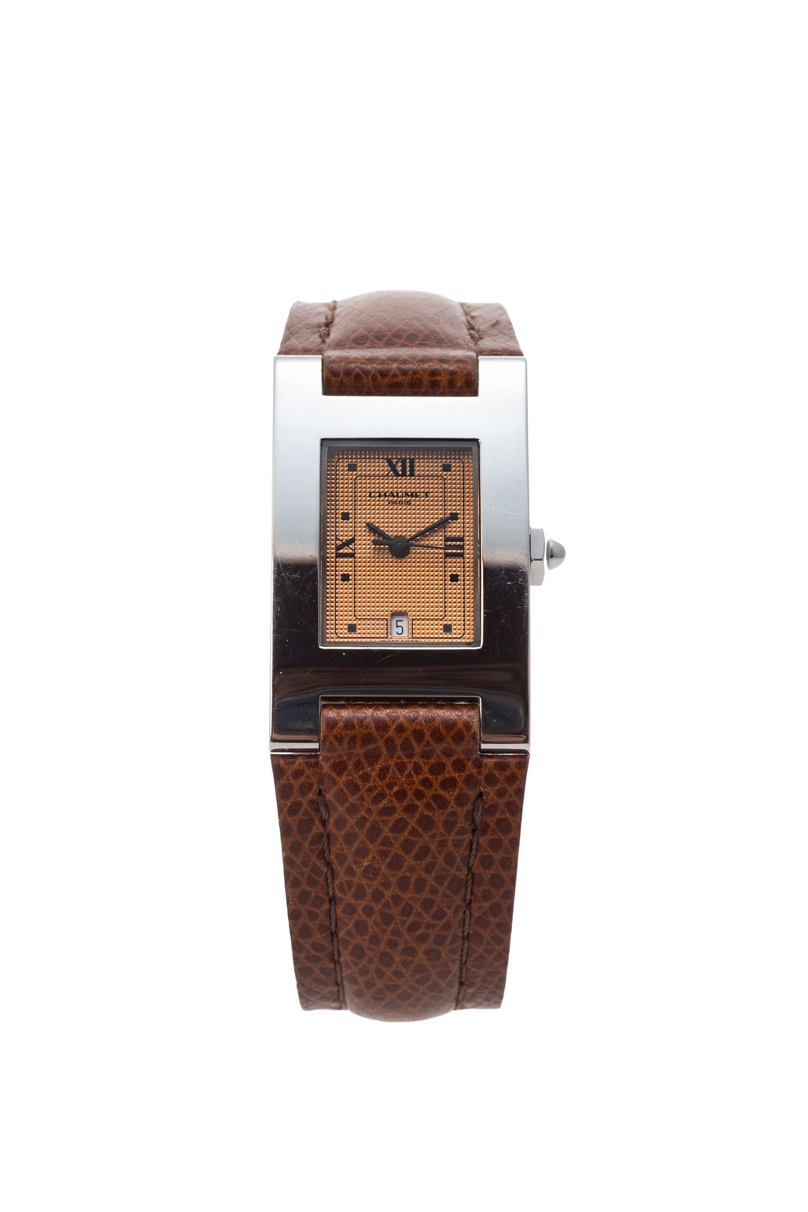 Chaumet, montre en acier avec indication de la date Mouvement: cal. ETA 256.111, quartz, 9 rubis  (1 of 4)