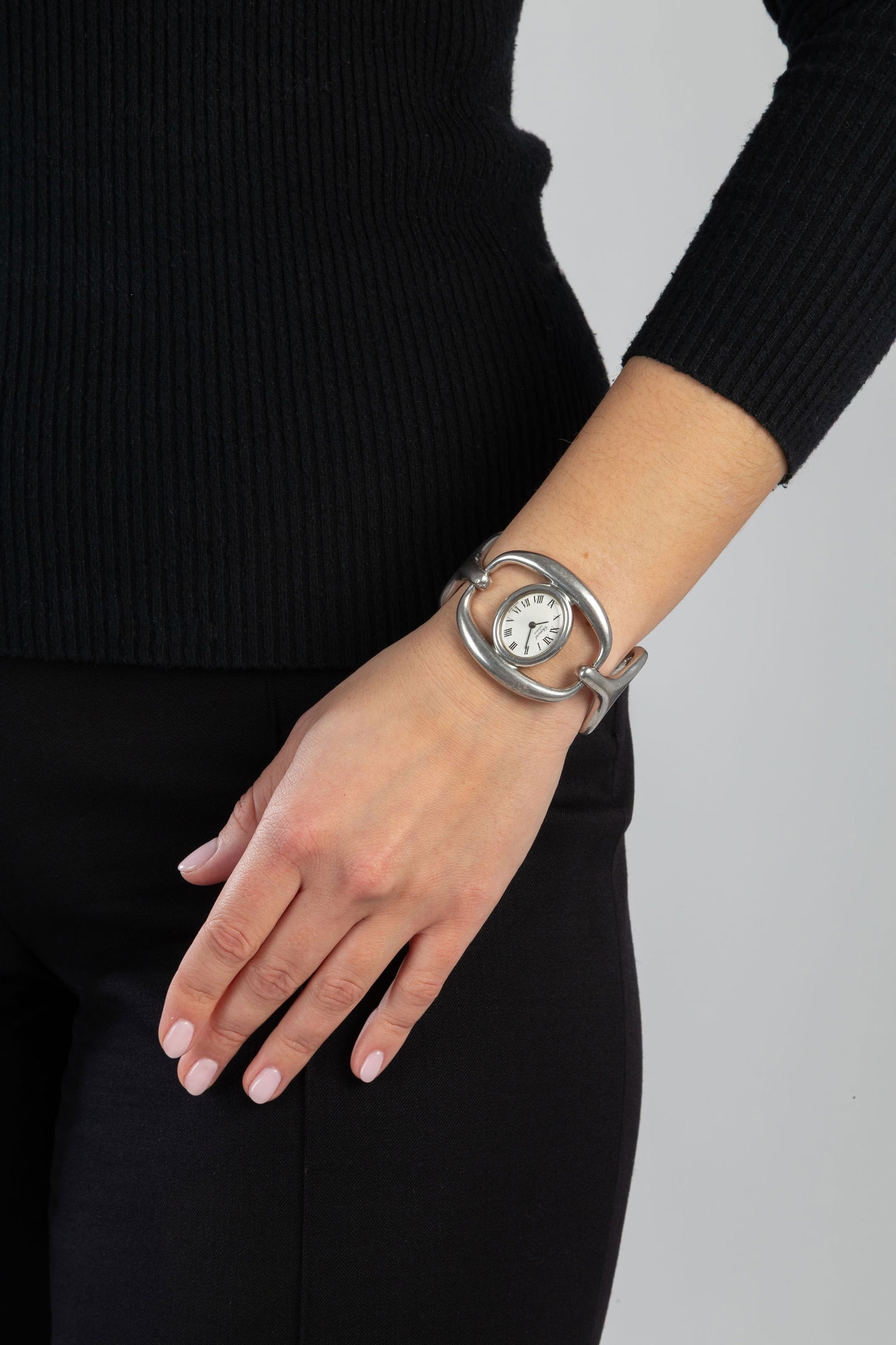 Chopard, Etrier, réf. 5030, montre-bracelet en argent, années 1970 Mouvement: cal. ETA 2 - 4