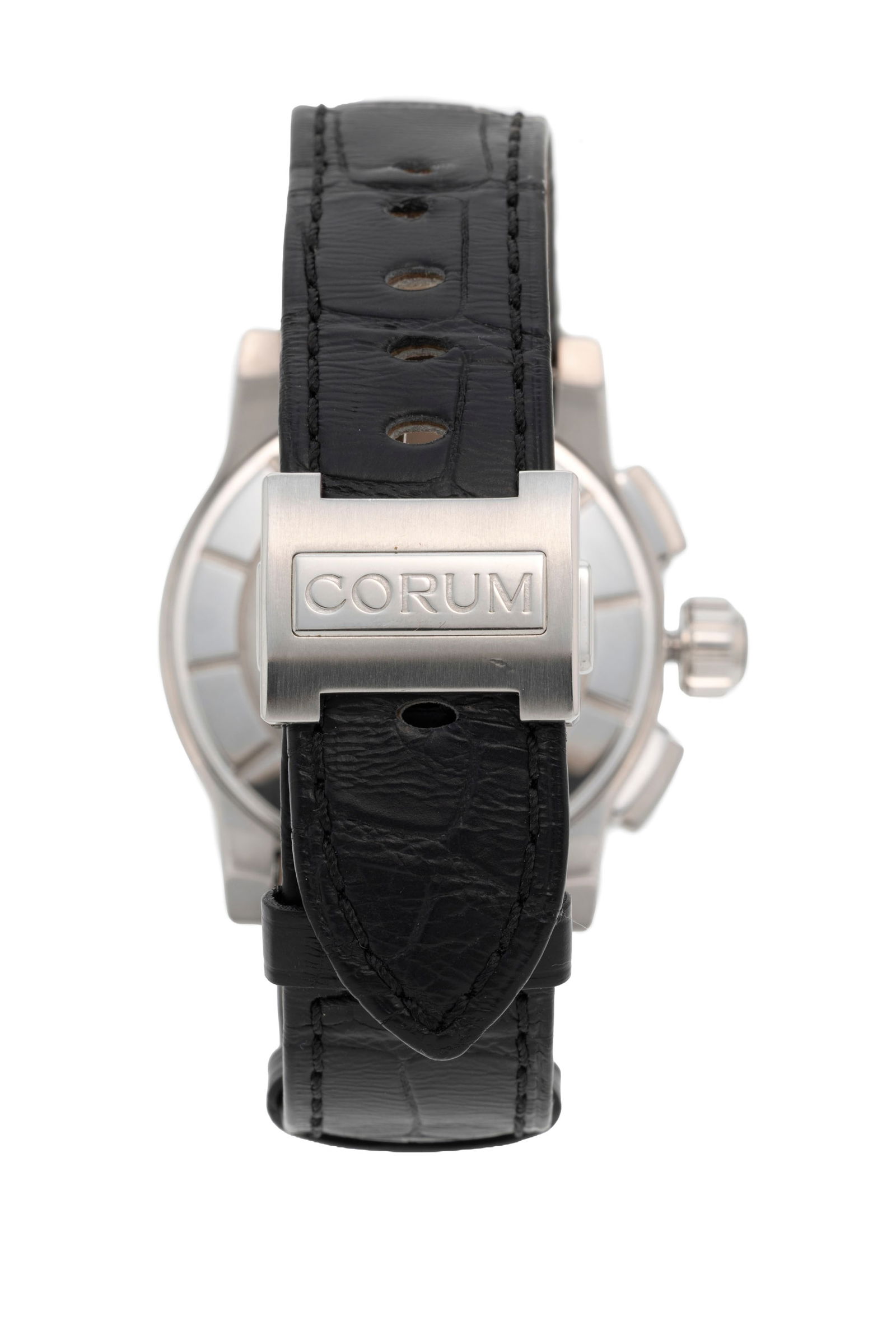 Corum, Romulus, réf. 02.0012, Ed. Limitée n°A0796/1500, montre chronographe en acier  - 4