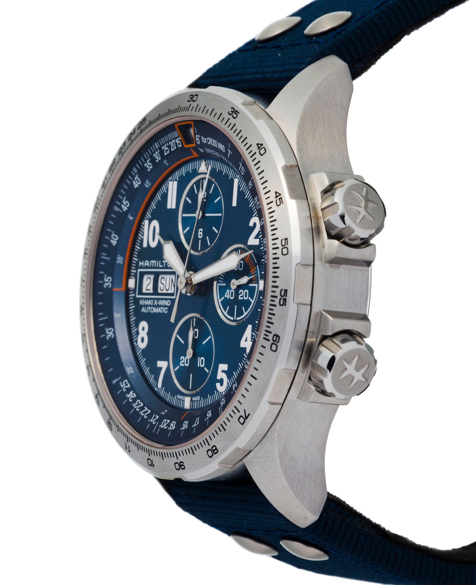 Hamilton, Khaki Aviation X-Wind, réf. H779060, montre chronographe en acier, circa 2021 Mouve - 2
