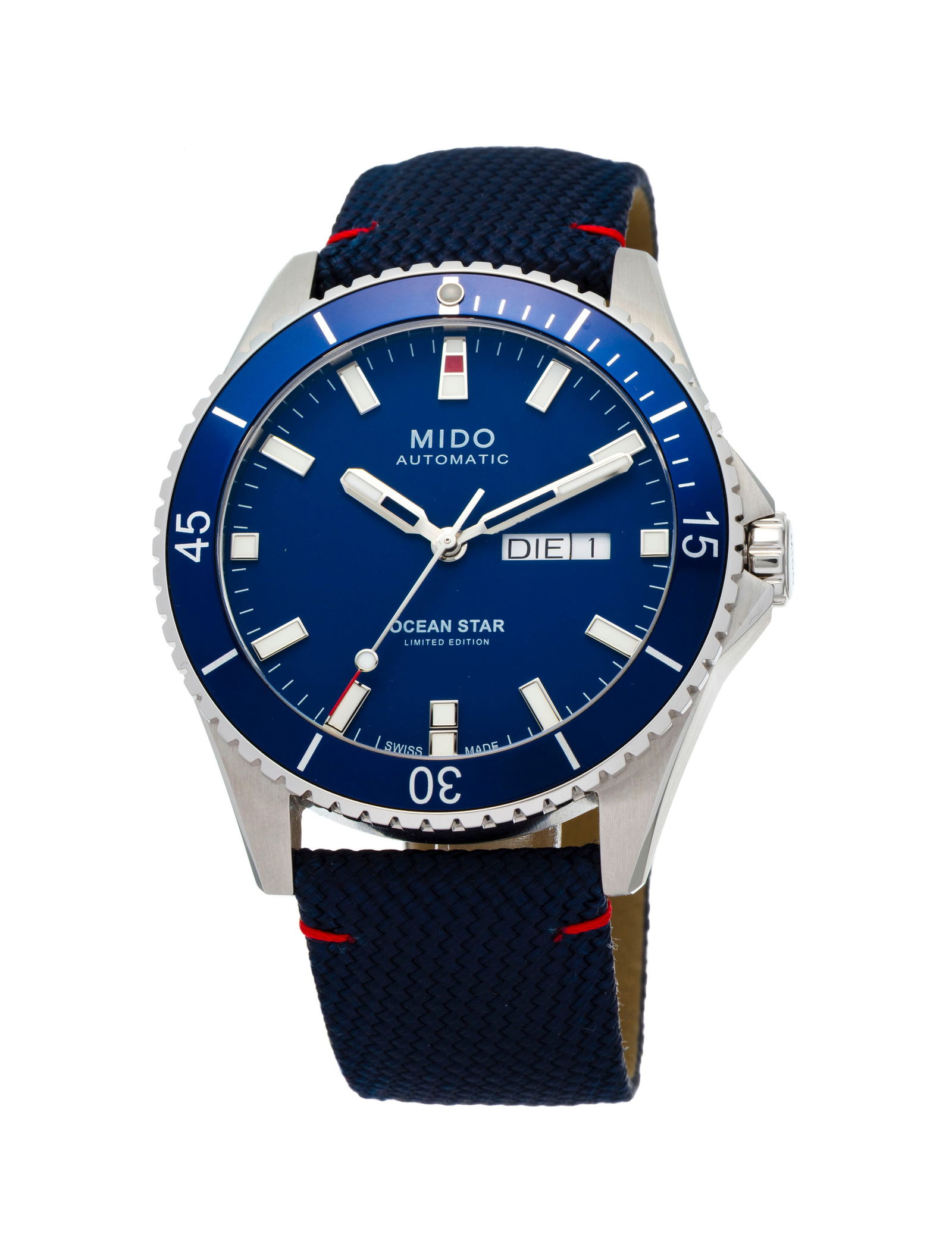 Mido, Ocean Star, réf. M026430A, Ed. Limitée n°0379/1841, montre en acier, circa 2022: Mido, Ocean Star, réf. M026430A, Ed. Limitée n°0379/1841, montre en acier, circa 2022 Mouvement: cal. 80/ETA CO7621, automatique, 25 rubis Boîtier: n°3L6 VJF 822, diam. 42 mm,