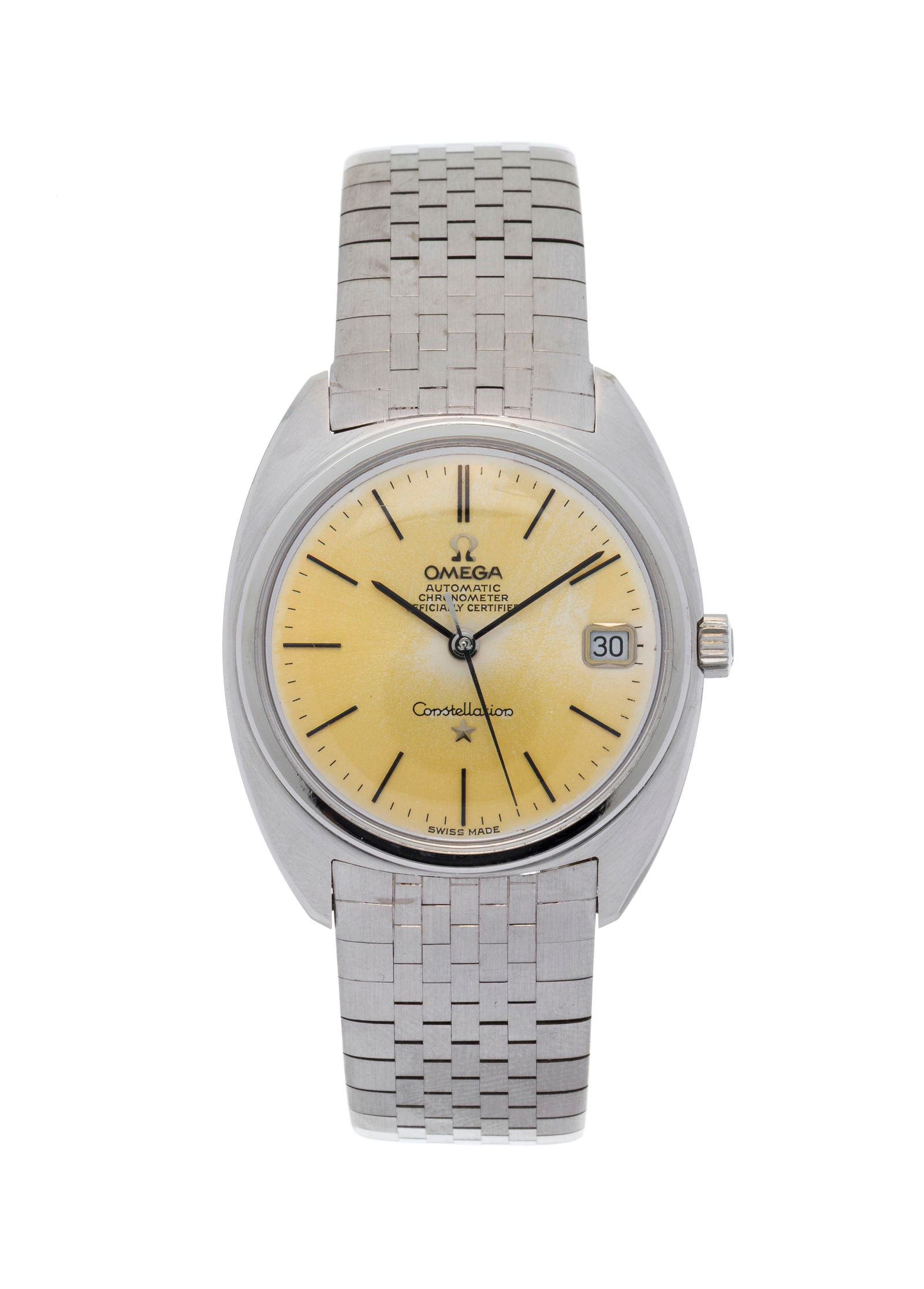 Omega, Constellation, réf. 168.009/168.017, montre-bracelet en or gris 750 Mouvement: cal. 56 (1 of 4)