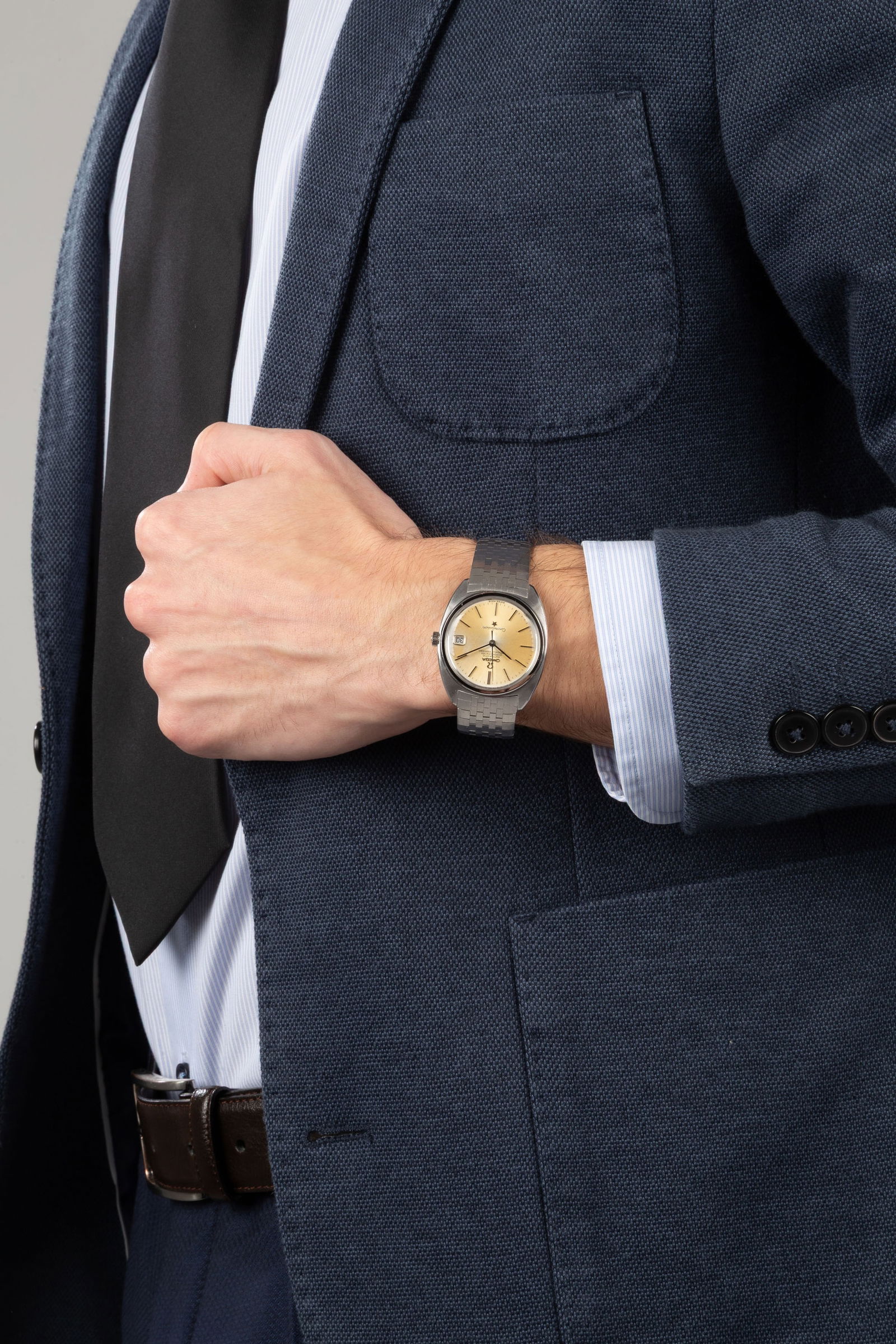 Omega, Constellation, réf. 168.009/168.017, montre-bracelet en or gris 750 Mouvement: cal. 56 - 4