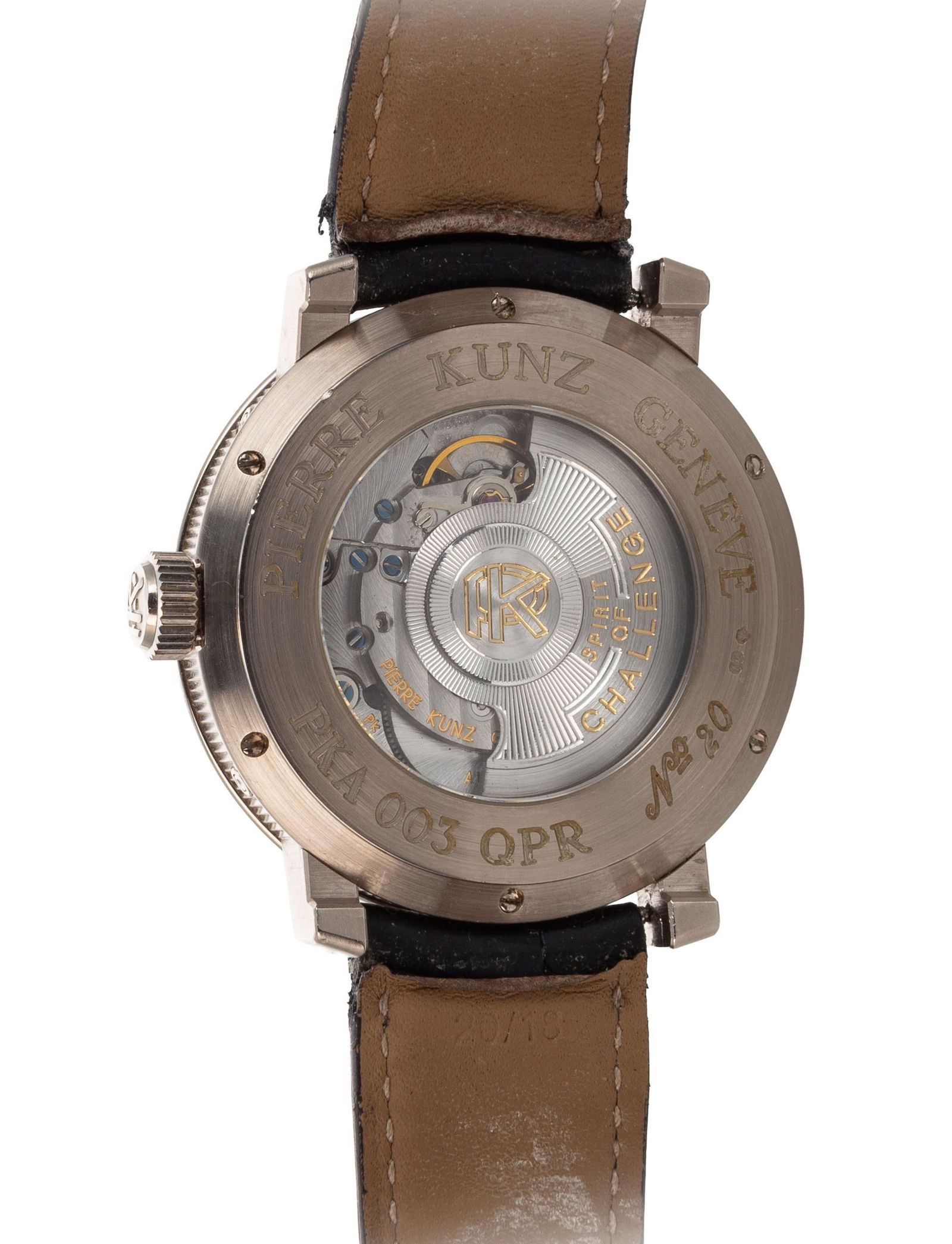 Pierre Kunz, Spirit of Challenge, réf. PKA 003 QPR, montre en or gris 750 avec quantième p - 3