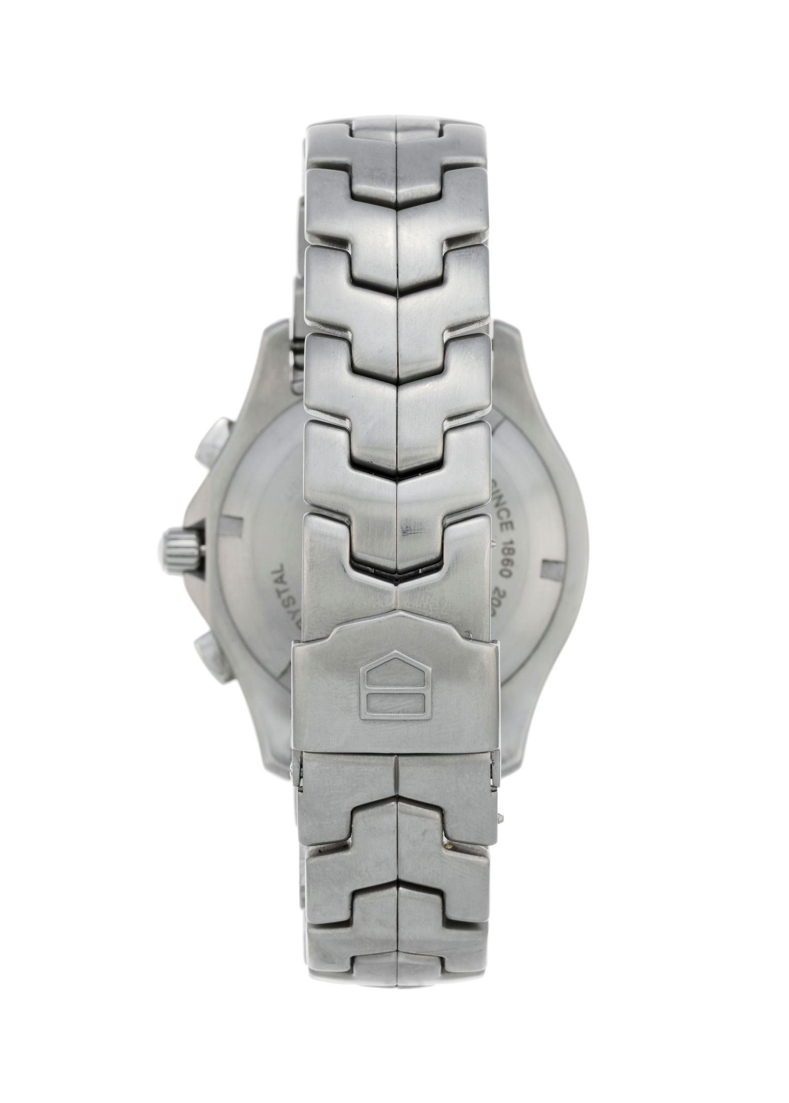 Tag Heuer, Link, Calibre S, réf. CJF7110, montre-bracelet chronographe en acier, circa 2008 M - 3