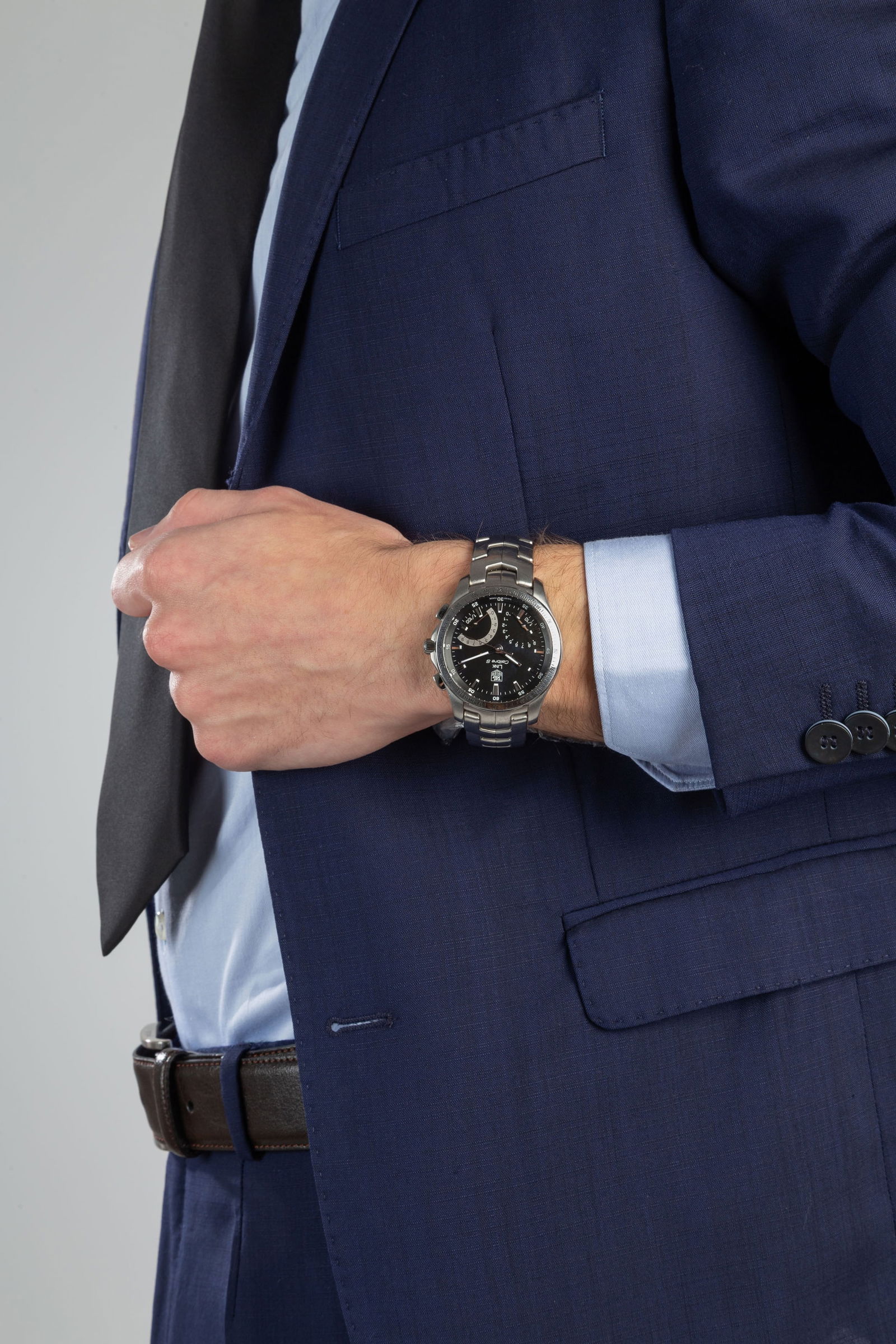 Tag Heuer, Link, Calibre S, réf. CJF7110, montre-bracelet chronographe en acier, circa 2008 M - 4