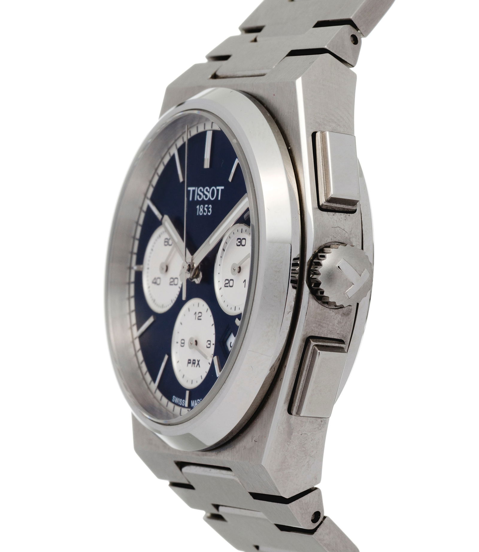 Tissot, PRX, réf. T137427A, montre-bracelet chronographe en acier Mouvement: automatique, 27  - 2