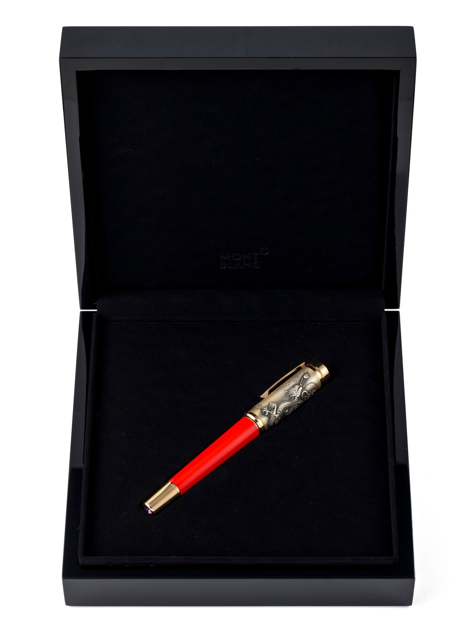 Montblanc, Signs & Symbols, The Yellow Dragon, Ed. Limitée n°13/88, stylo plume en or 750, - 5