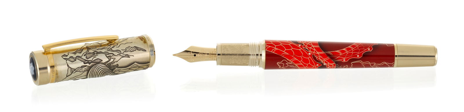 Montblanc, A Journey among Dragons, The Torch Dragon, Ed. Limitée n°13/88, stylo plume en  - 2