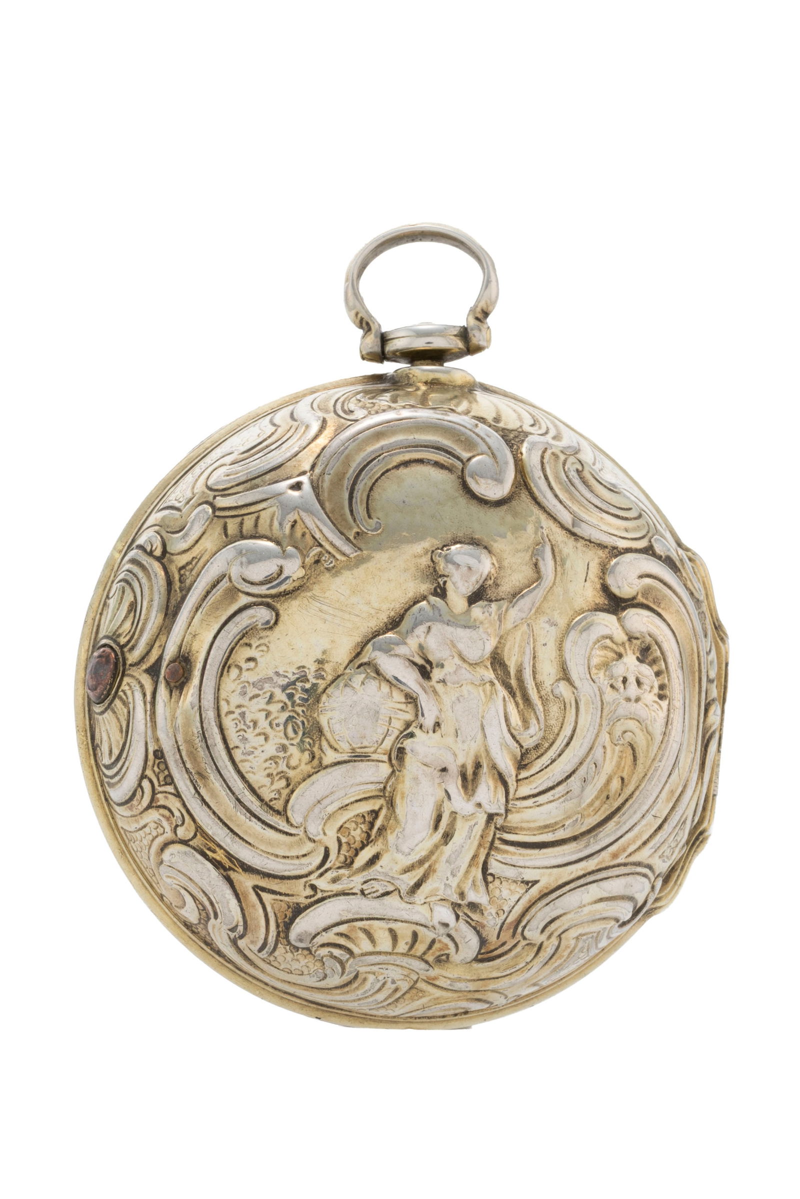 Gardner London, montre de poche à coq en vermeil avec son boîtier de protection en vermeil - 3