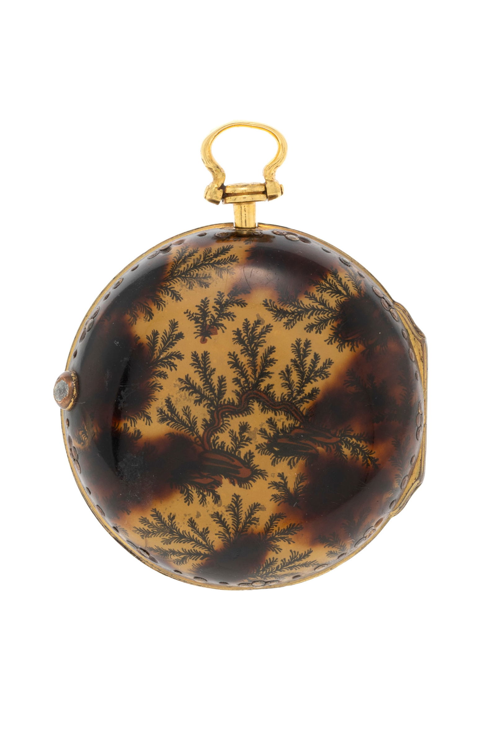 Simmons London, montre de poche à coq en laiton avec boîtier de protection en laiton orn&# - 3